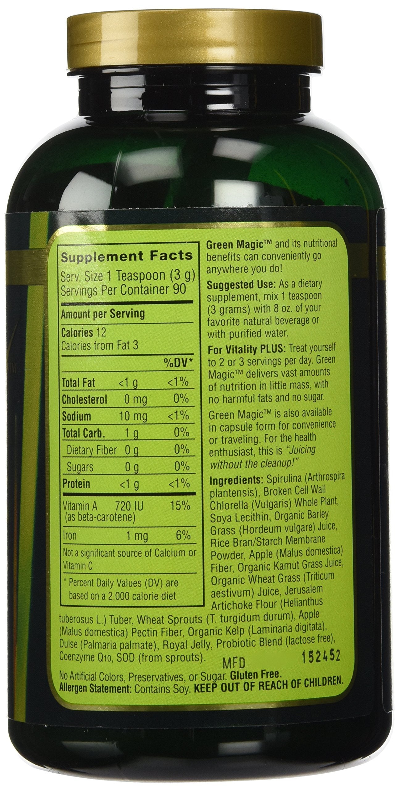 New Spirit Naturals Green Magic Powder 10 Ounce