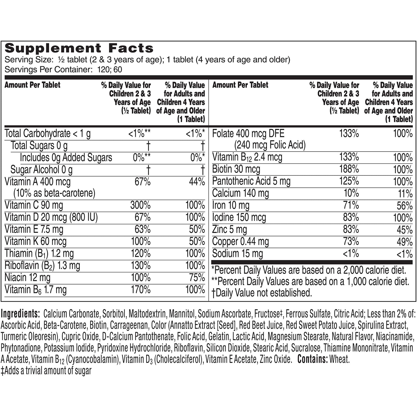Flintstones Vitamins Complete Children's Multivitamin, Tasti Smooth Chewable, 240 Tablets