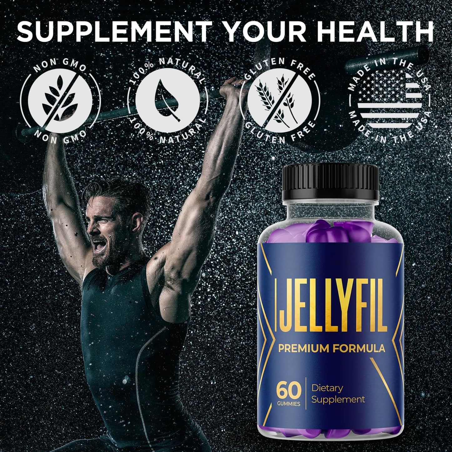 Flex University Jellyfil Gummies Chewable, 60 Gummies