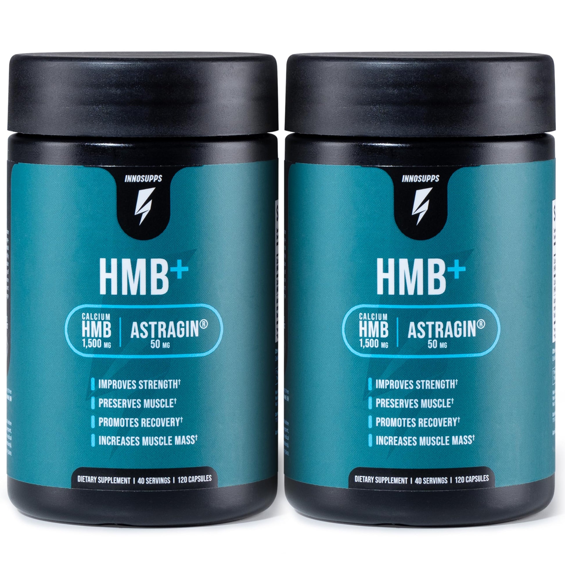 InnoSupps HMB+ Capsules, 1500mg HMB & 50mg Astragin, 240 Veggie Capsules