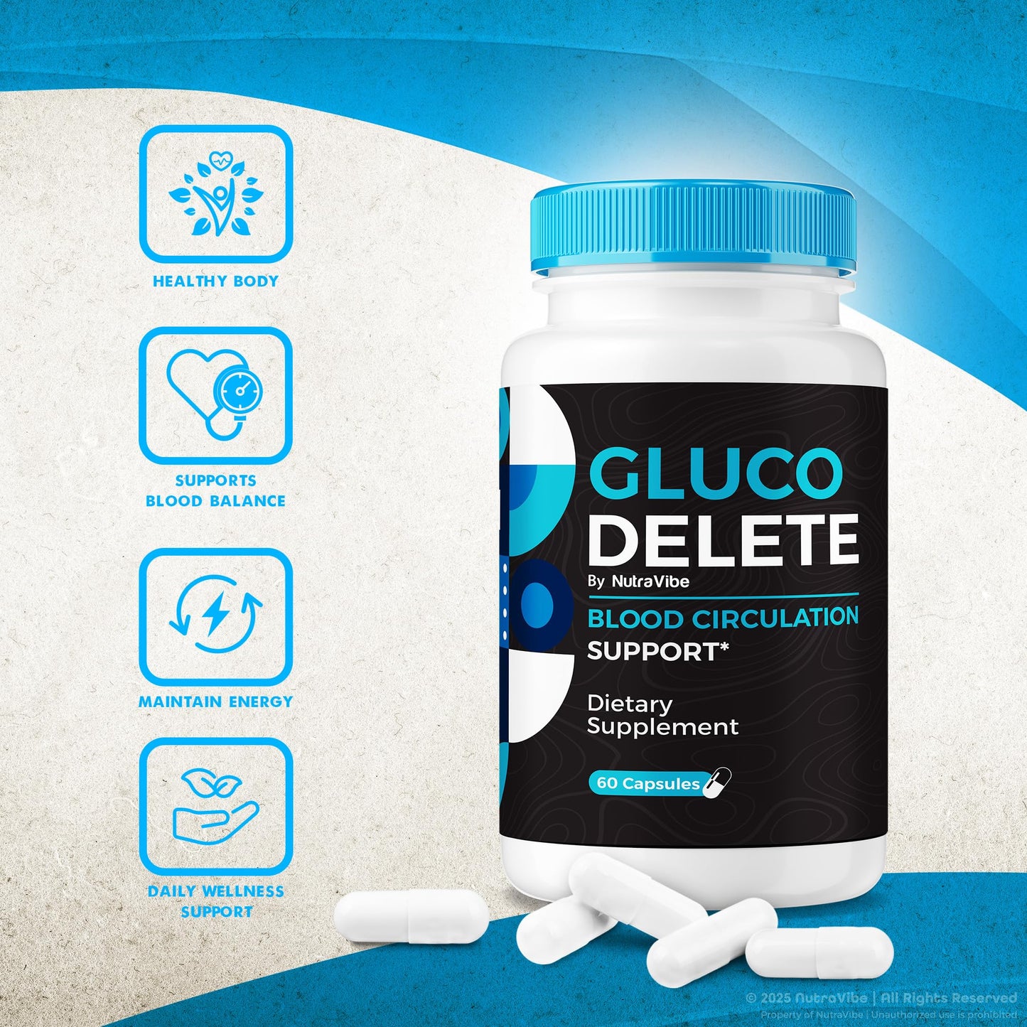 NutraVibe Gluco Delete Capsule, 120 Capsules