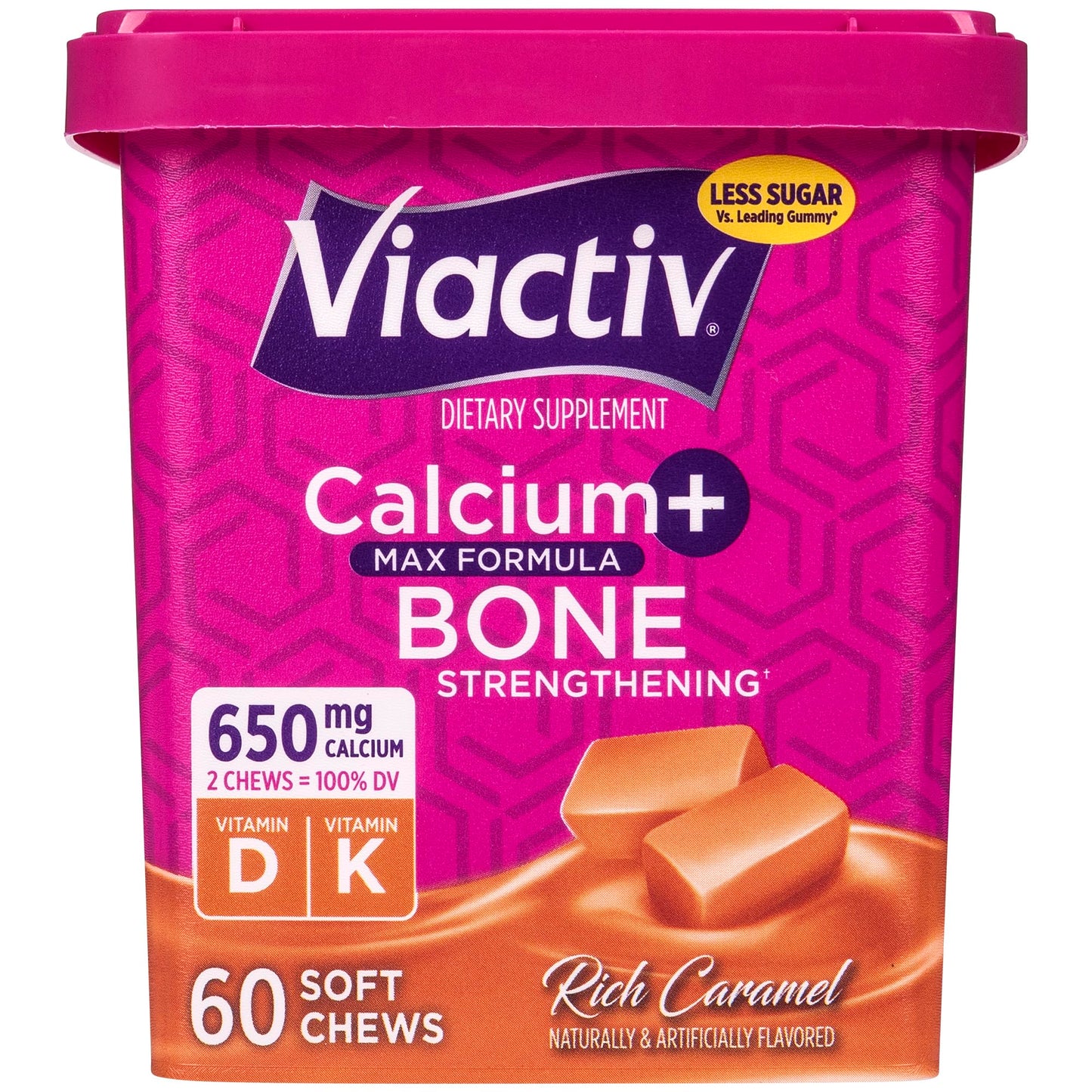 Viactiv Calcium + Vitamin D Supplement Soft Chews, 60 Count