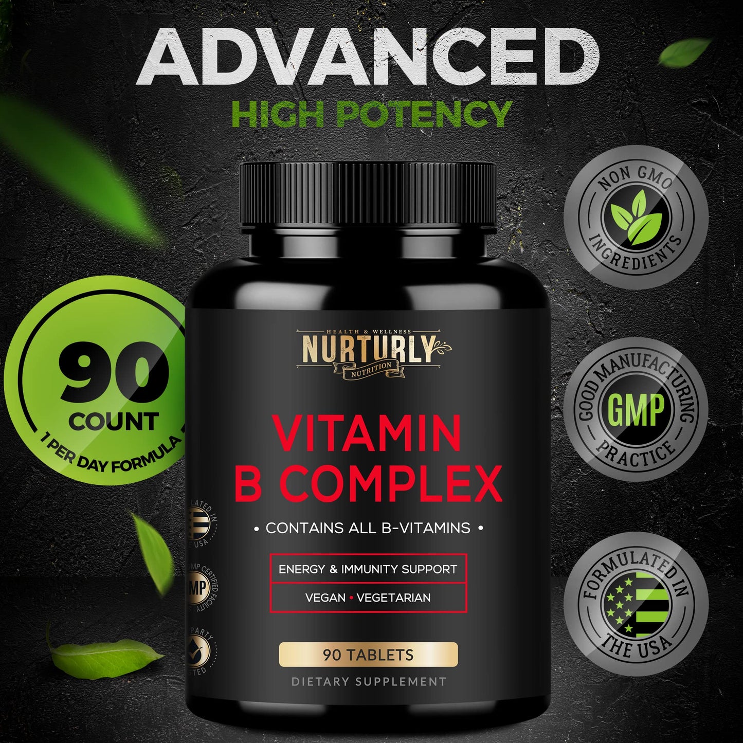 NURTURLY Vitamin B Complex 90 Tablets