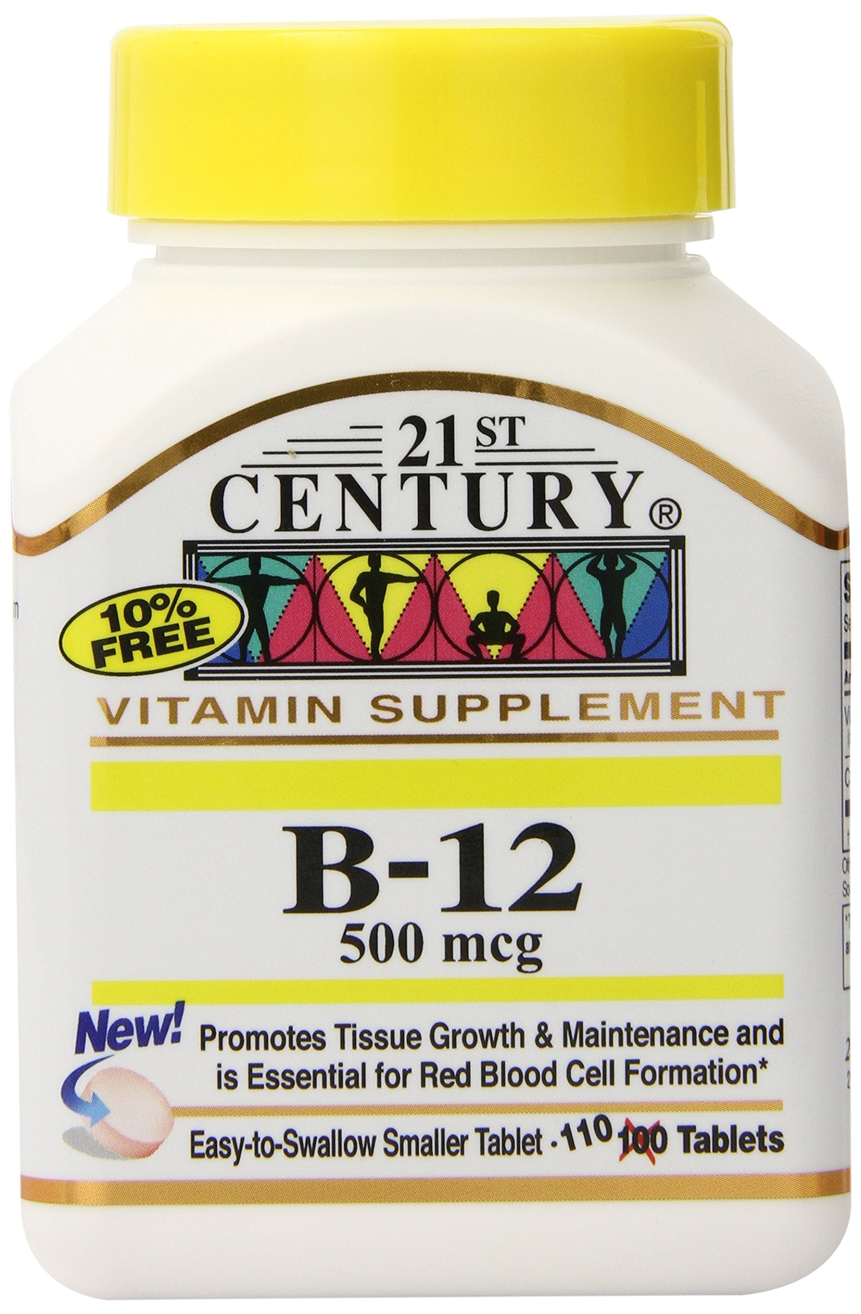 21st Century B-12 500 mcg Tablets, 330 Tablets