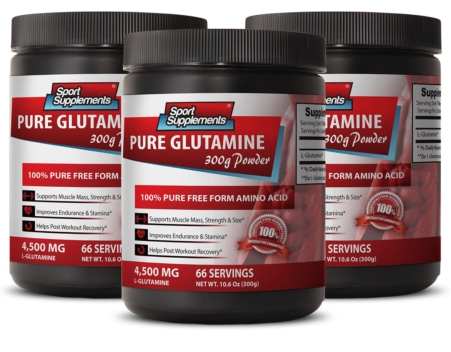 SPORT SUPPLEMENTS Brain and Memory Booster Pure Glutamine Powder 4,500 mg Immune Support L-Glutamine Pre Workout Post Workout 31.8 oz
