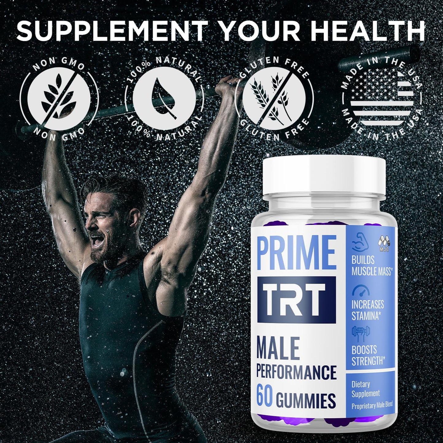 MJO Prime TRT Gummies 120 Gummies
