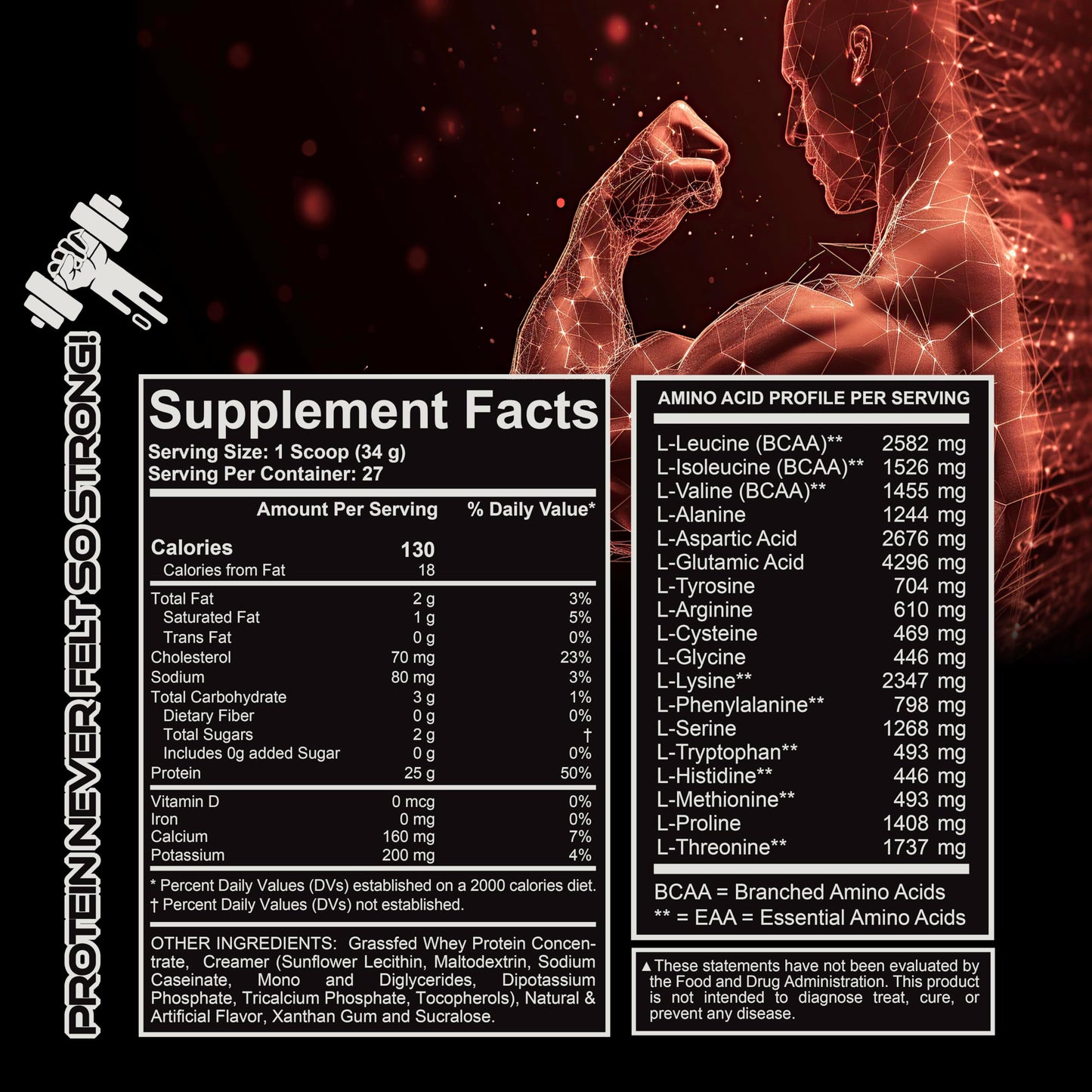 LIVE LGNDRY LABS Grass-Fed Vanilla Whey Protein Powder 32 Servings