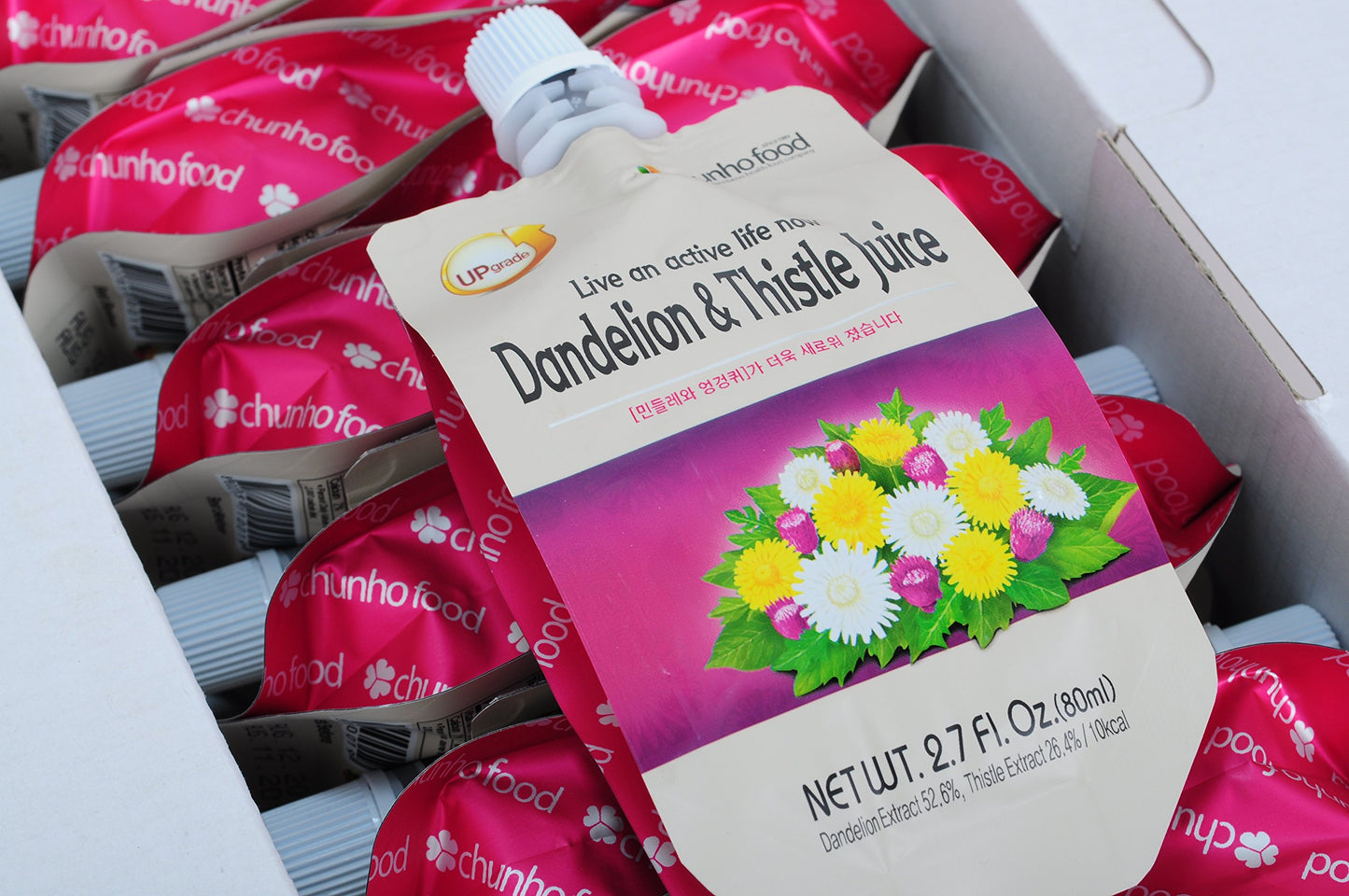 Chunho Food Dandelion & Thistle Juice Liquid & Powder Supplement, 60 Count