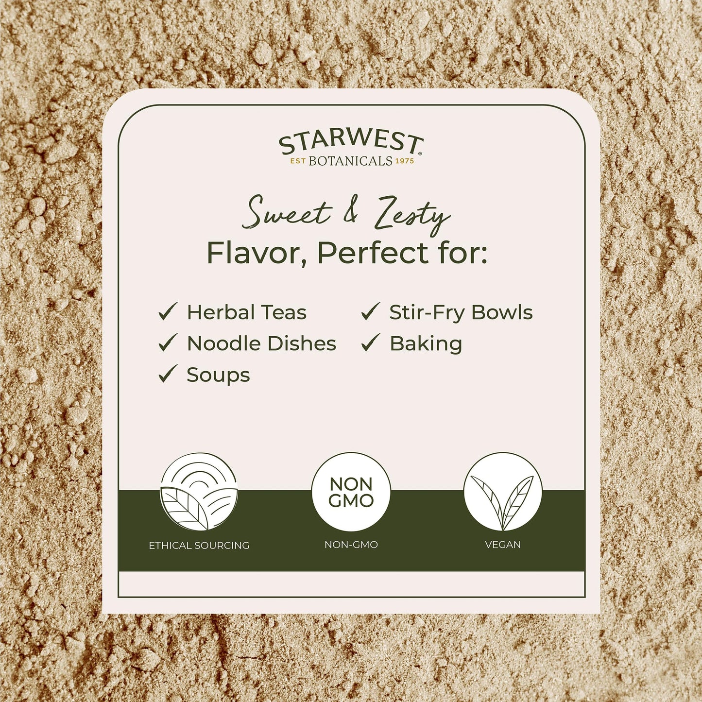 Starwest Botanicals Organic Ginger Root Powder, 16 oz