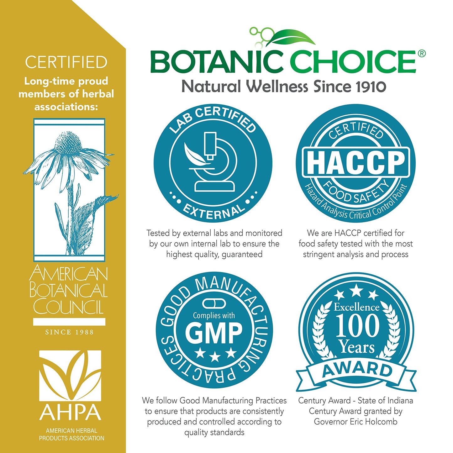 Botanic Choice Daily Immune Support with Vitamin C, Elderberry, and Zinc for Adults Capsules 90