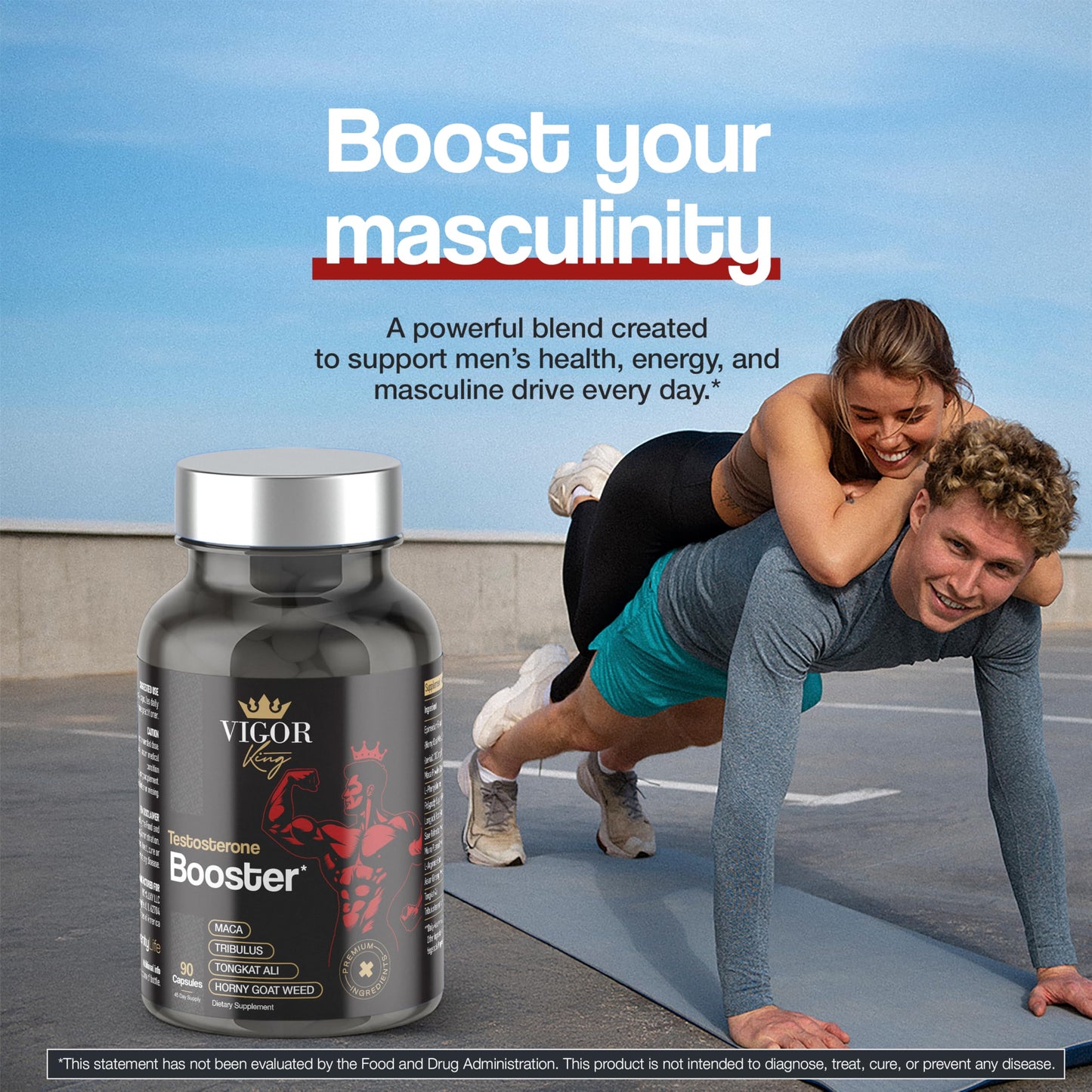 ViventyLife Testosterone Booster Supplement for Men Capsule, 90 Capsules