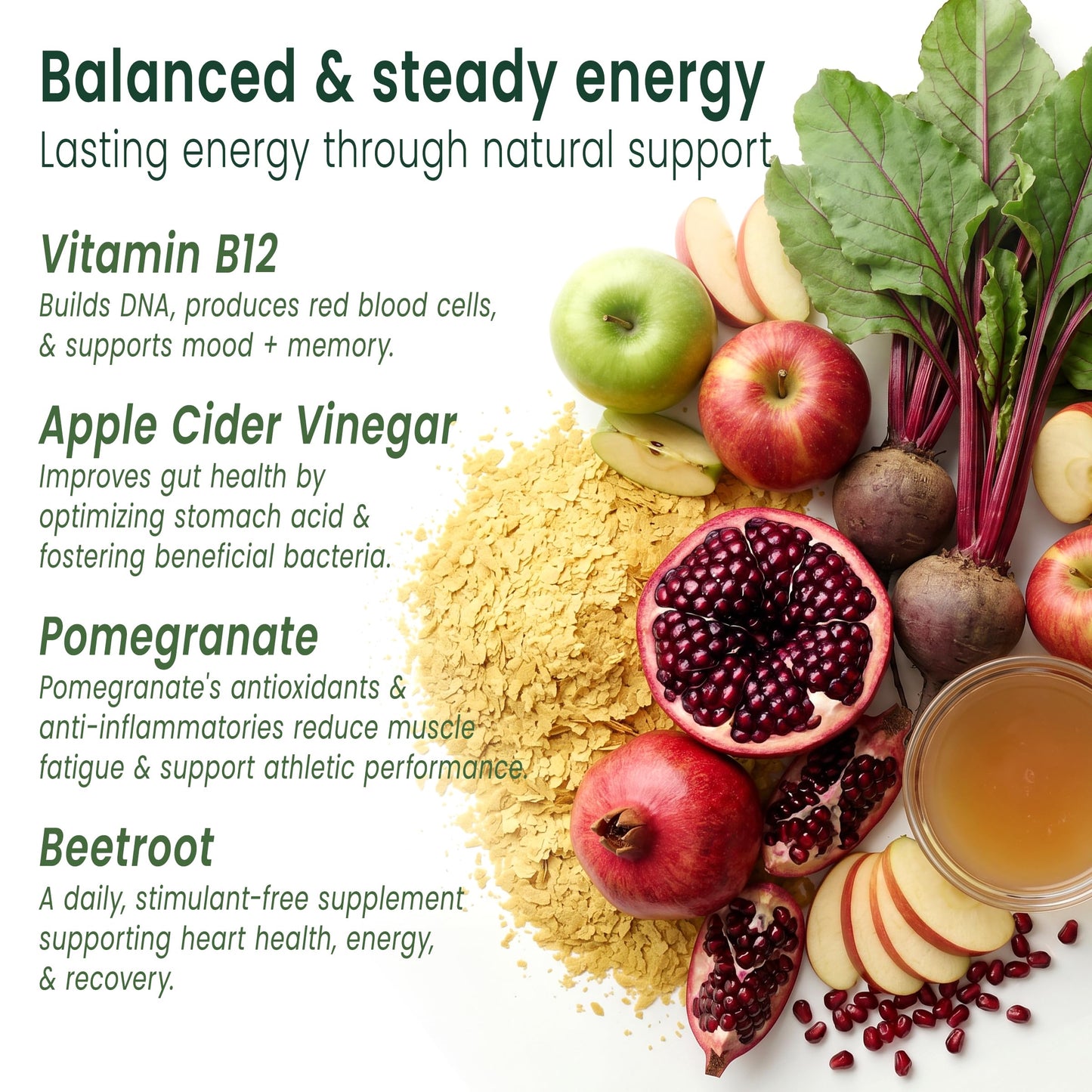 Sunsoil Supplements Energy Boost Organic Gummies Vitamin B12 60 Count