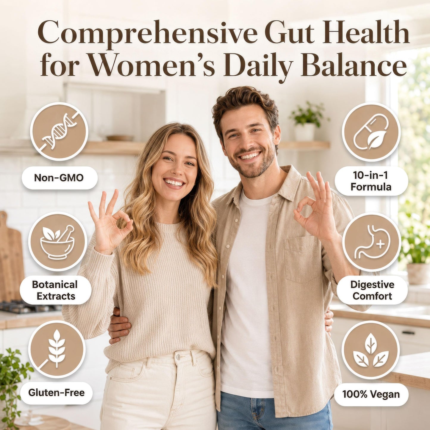 BBHiravella Nuora Gut Health Capsules with Berberine & Bromelain – 10-in-1 Gut Biofilm Support Formula for Women – Digestive Balance & Metabolism Wellness – Vegan Non-GMO, 90 Capsules