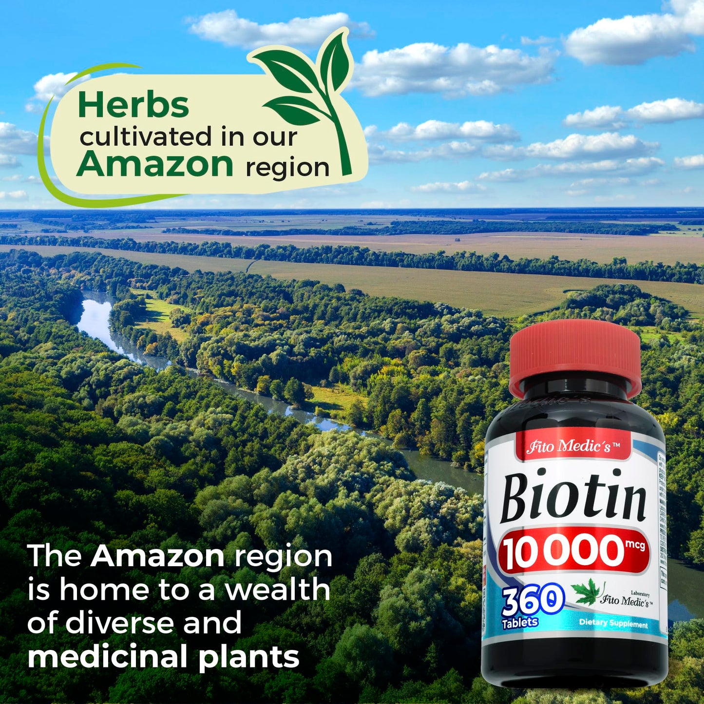 FITO MEDIC'S Biotin Supplement Tablet, 360 Count