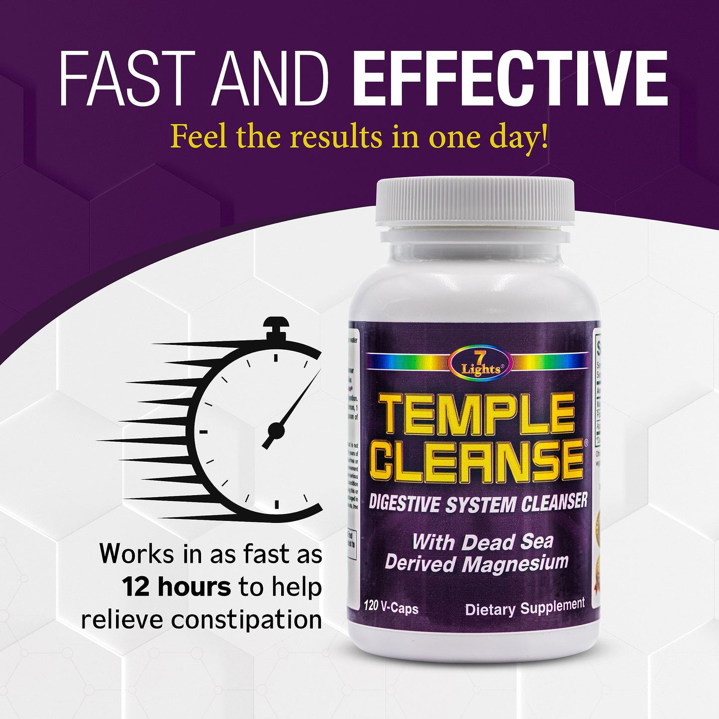 7 Lights Temple Cleanse Capsule, 120 Count