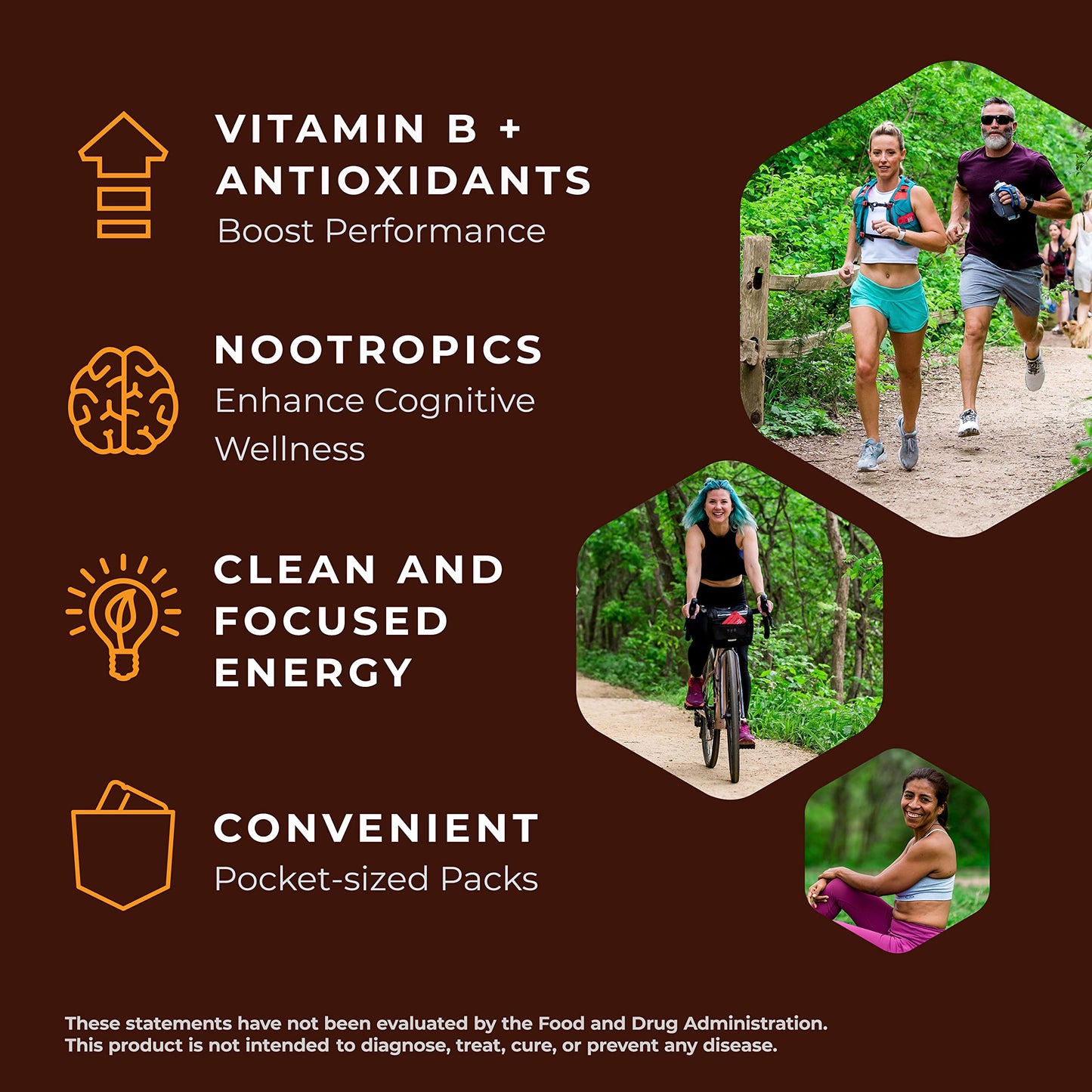 SGC Mocca Shots Caffeine Gummies, Orange Chocolate, 200mg, 24 Gummies