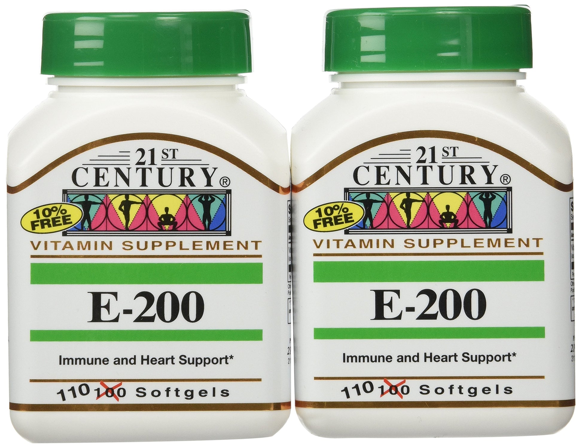 21st Century Vitamin E 200 IU (DL-Alpha) Softgels, 330 Softgels