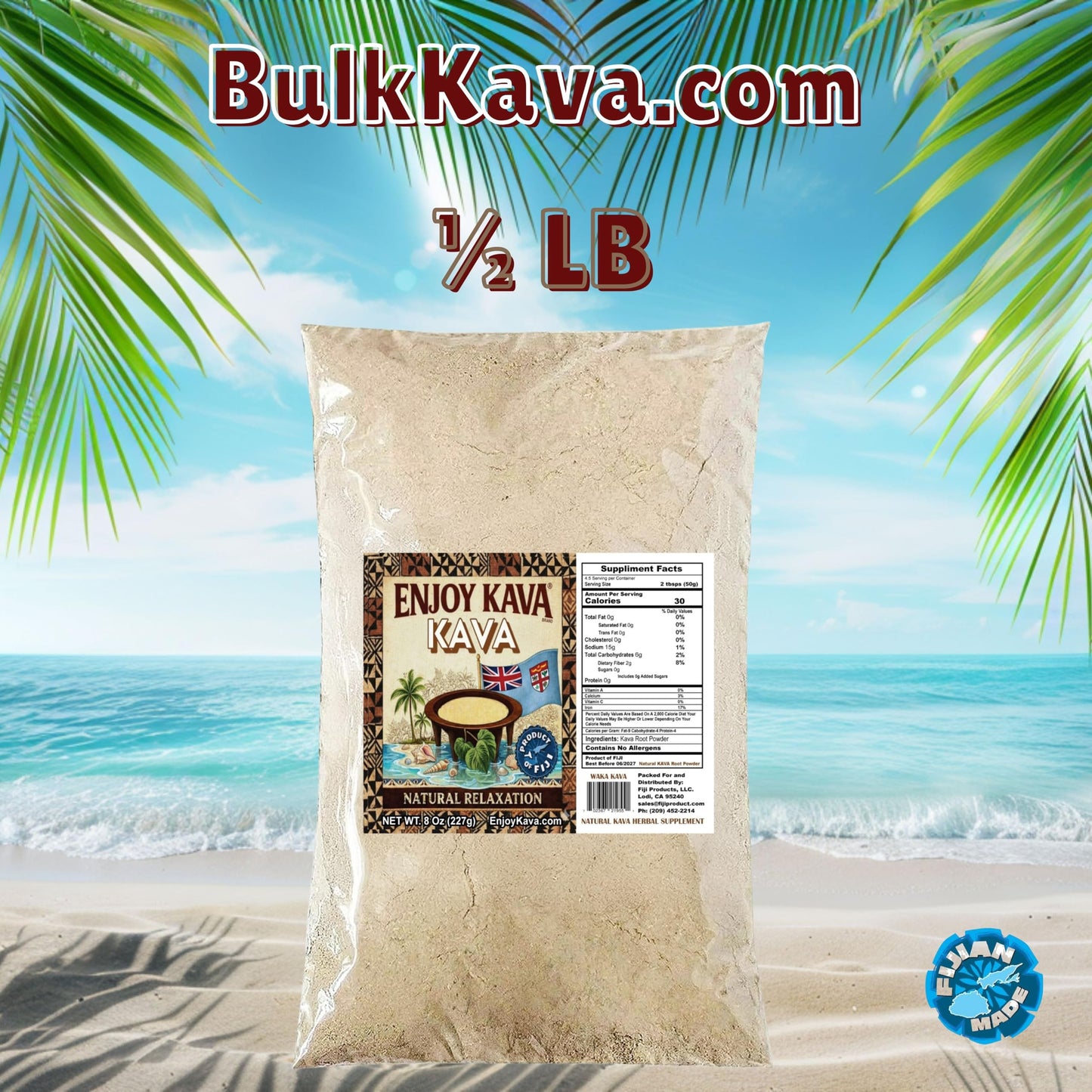 Enjoy Kava Noble Kava Root Powder, 1