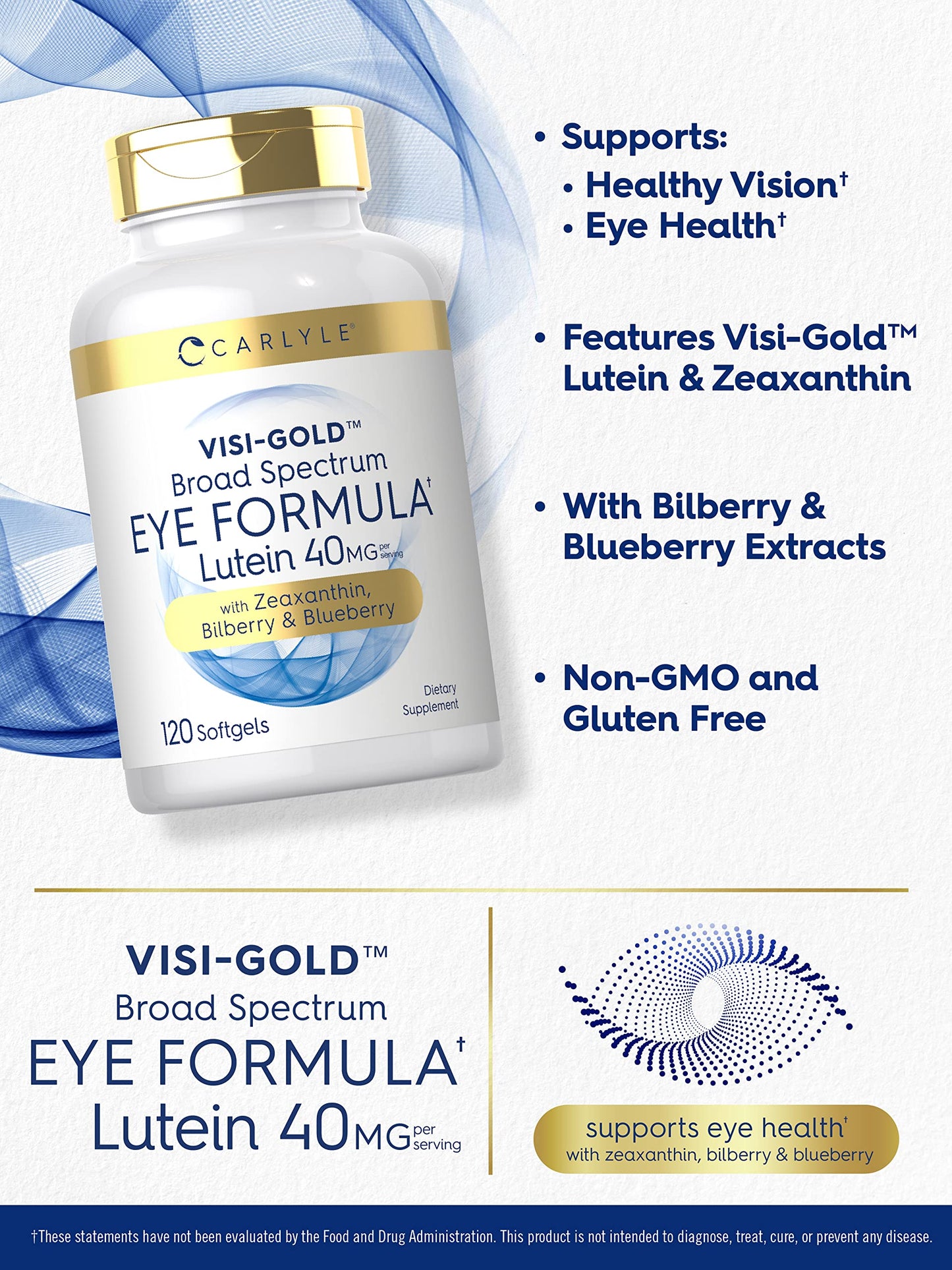 Carlyle Eye Health Supplement Softgels 120 Count