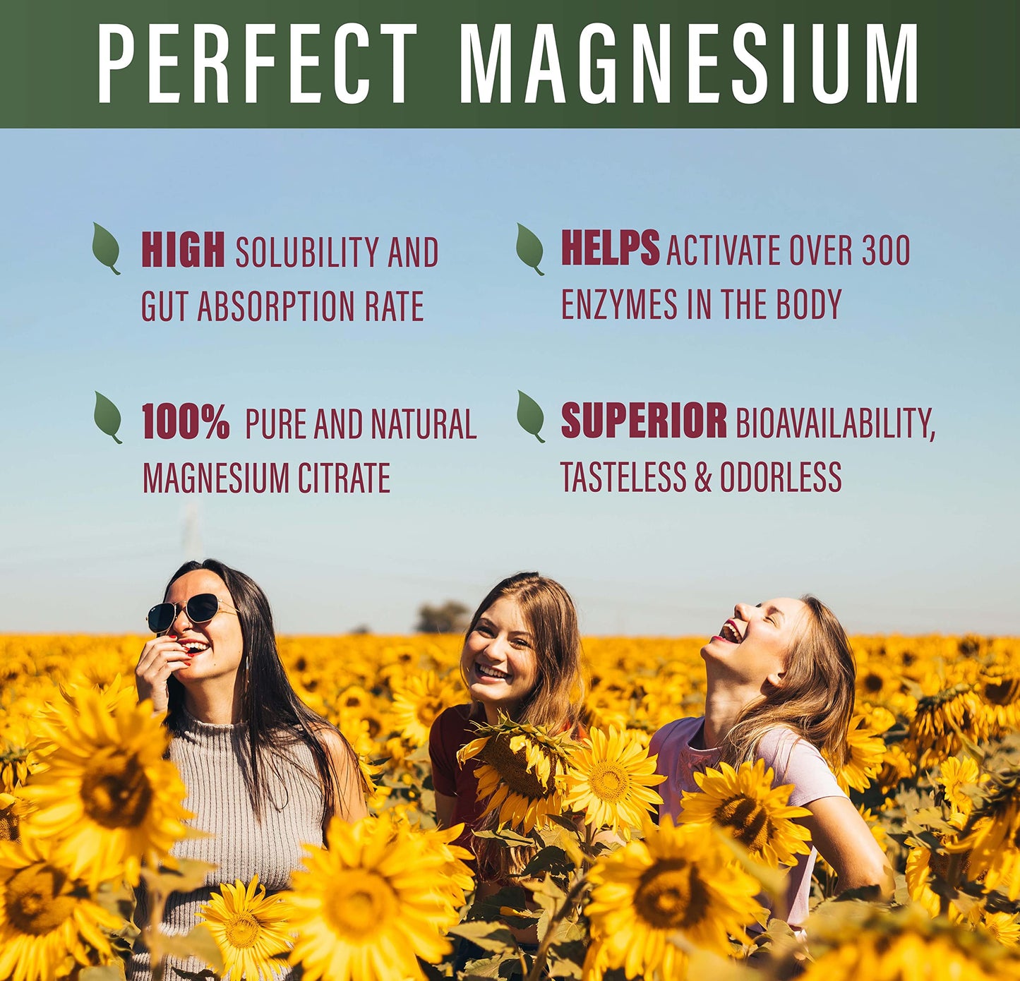 Perfect Supplements Magnesium Citrate Powder 9.52 oz