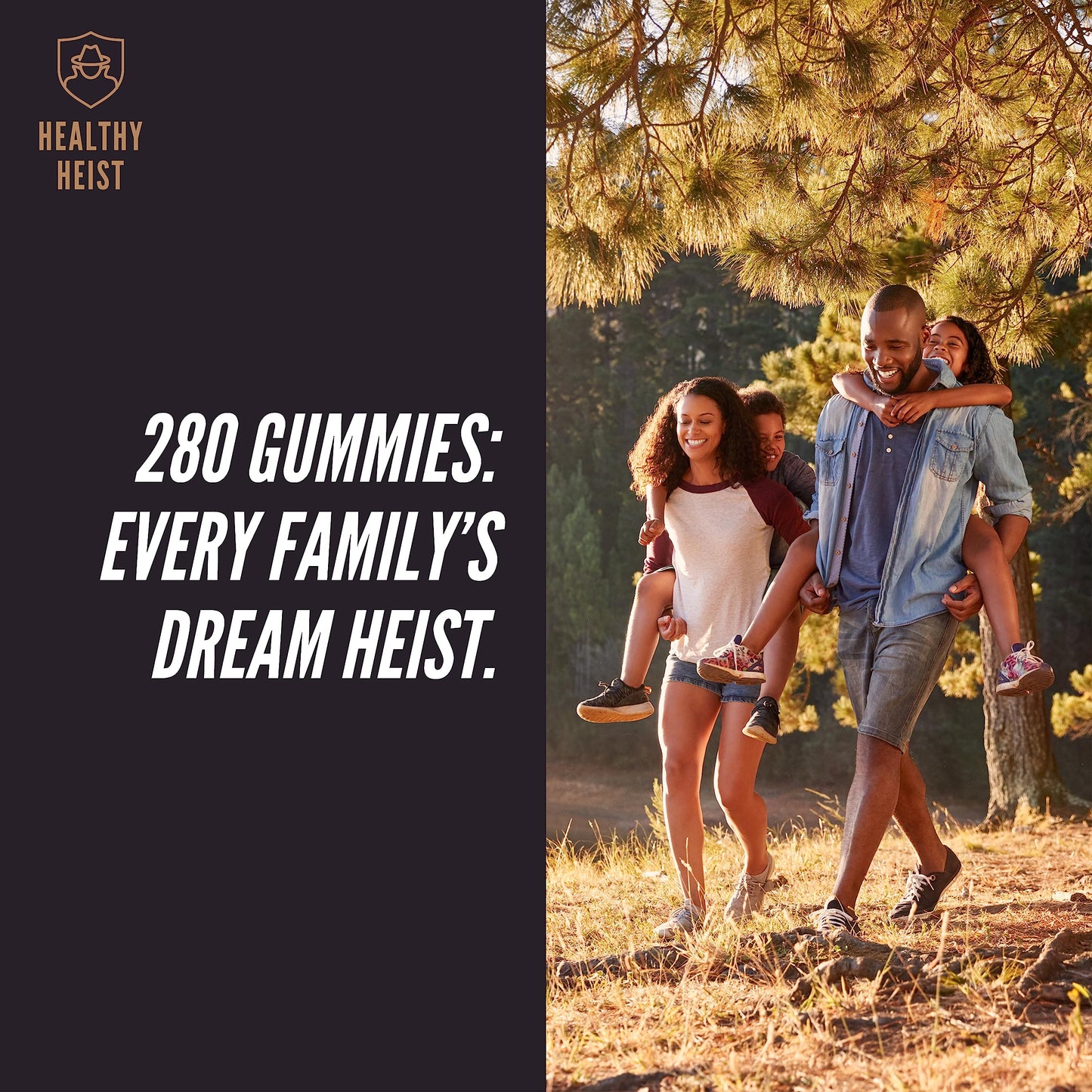 Healthy Heist Sambucus Black Elderberry with Zinc and Vitamin C, 280 Gummies