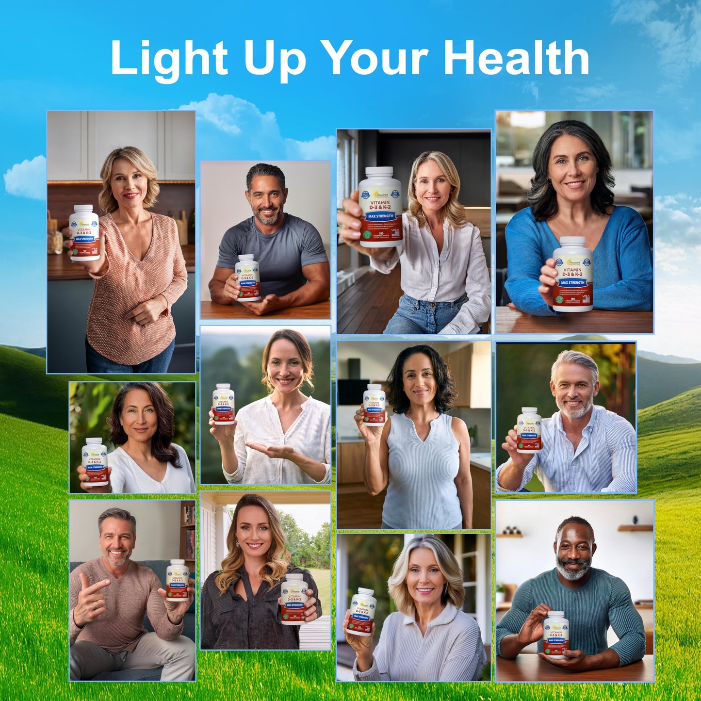 aSquared Nutrition Vitamin D3 with K2 Tablets 180 Count