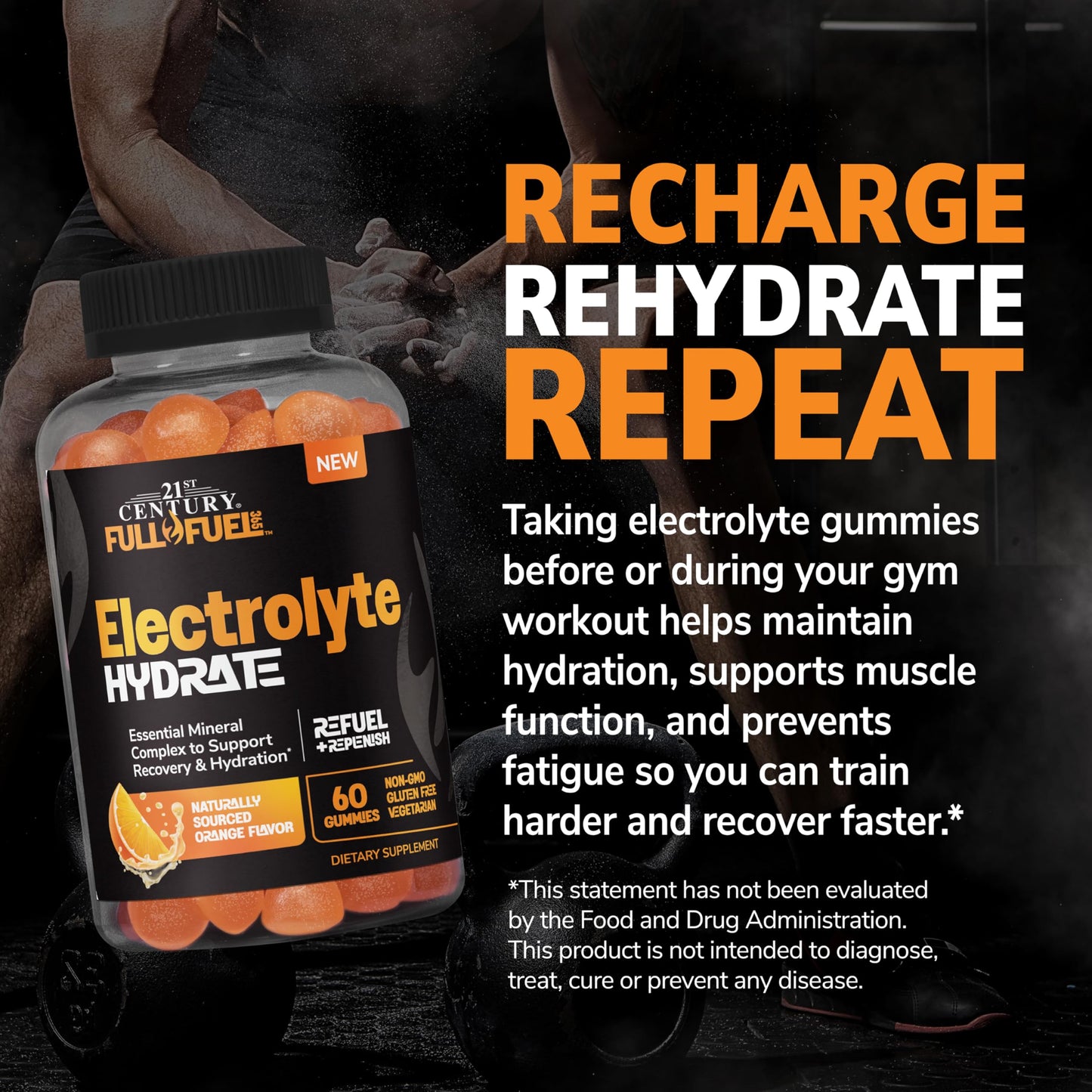 21st Century Full Fuel 365 Electrolyte Gummies, 60 Count