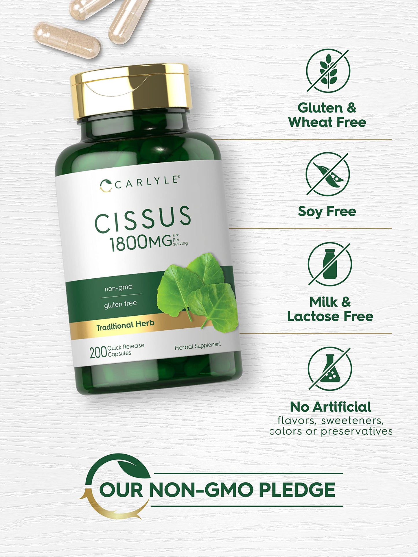 Carlyle Cissus Quadrangularis Capsules 200
