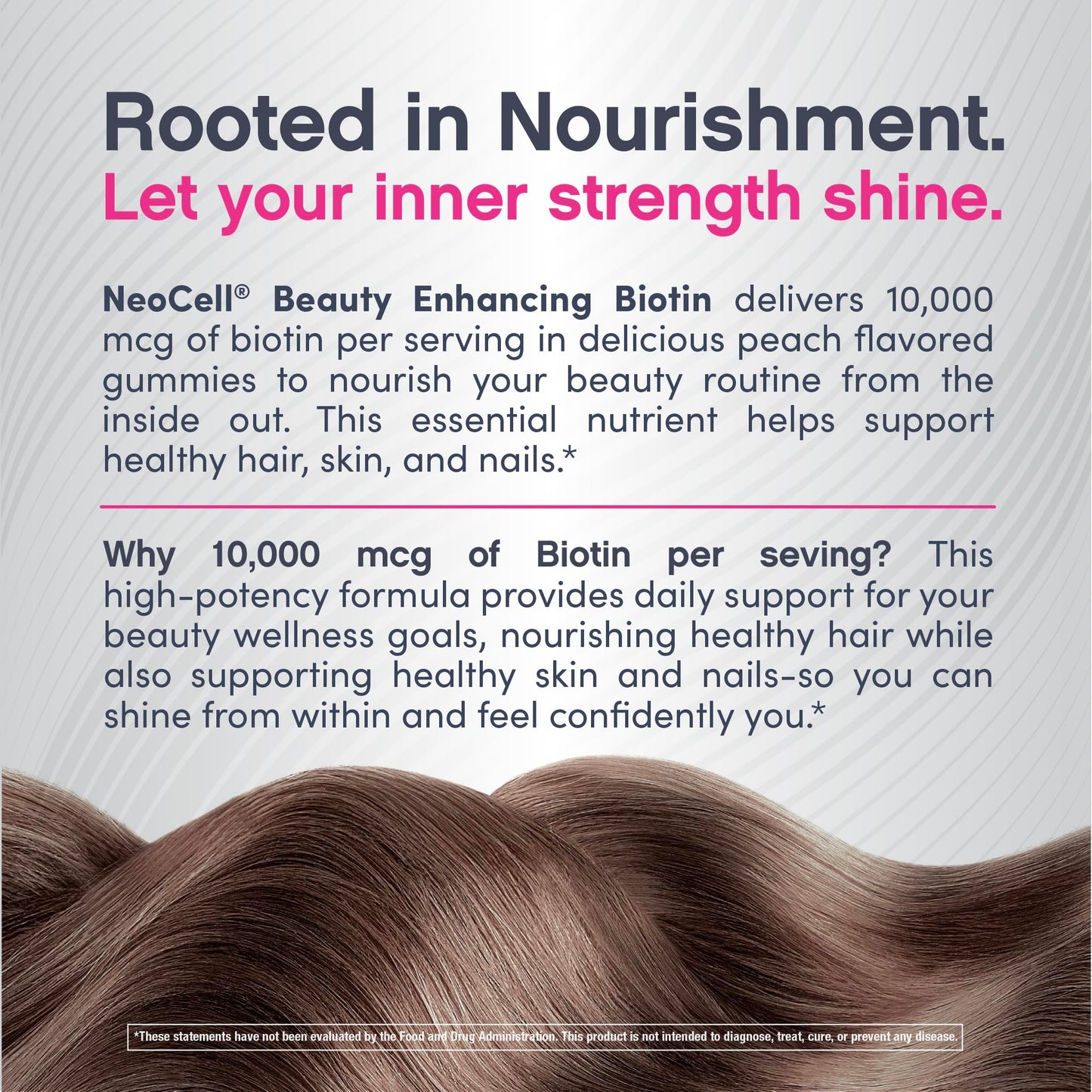 NeoCell Biotin 10000mcg Gummies, 72 Count
