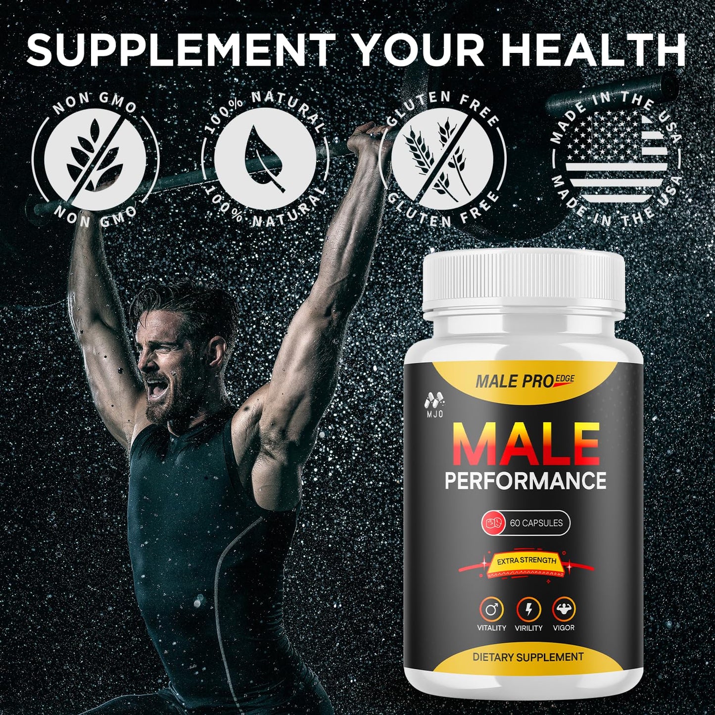 MJO Male Pro Edge Capsules 60 Count