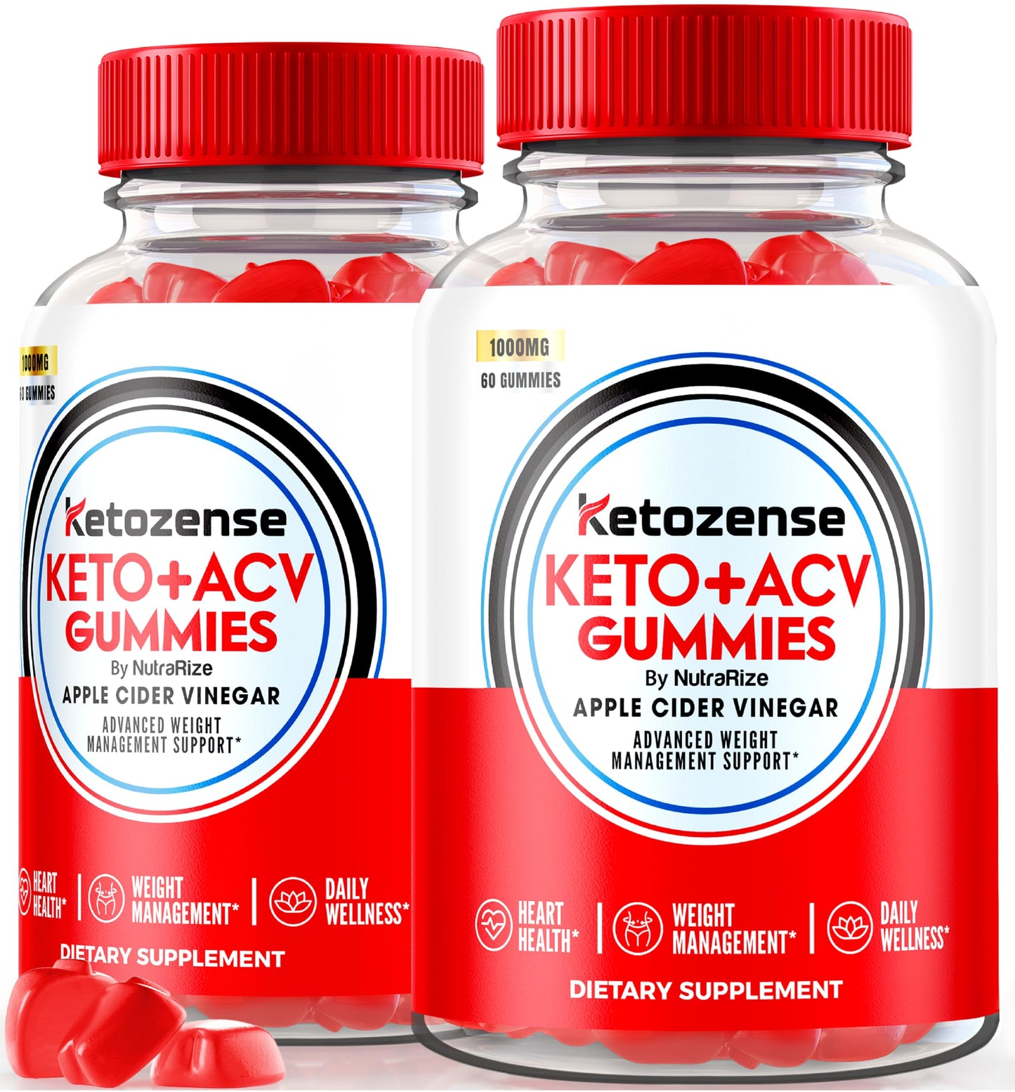 NutraRize Ketozense Keto ACV Gummies 120 Gummies
