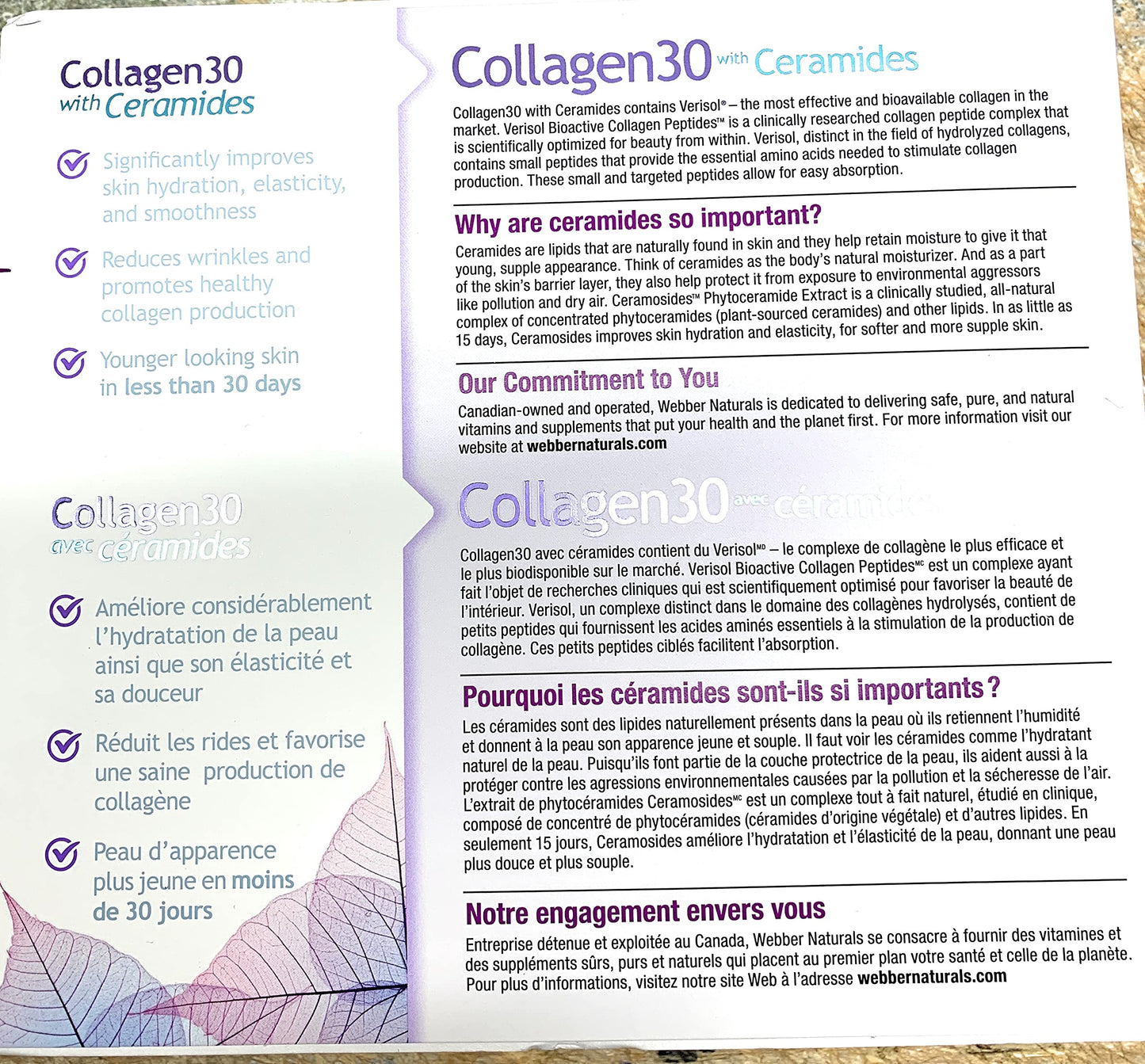 Webber Naturals Collagen 30 with Biotin and Ceramides 200 Tablets