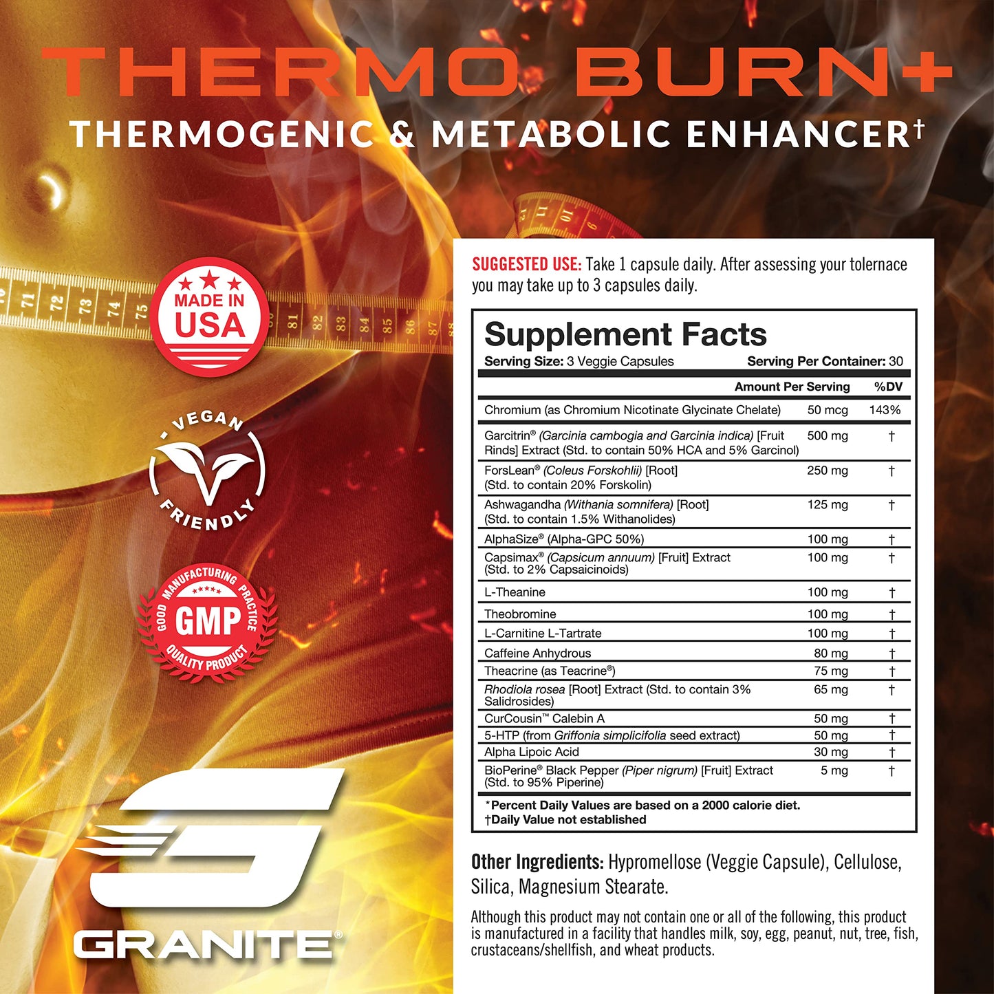 Granite Supplements Thermo Burn Capsule 90 Capsules