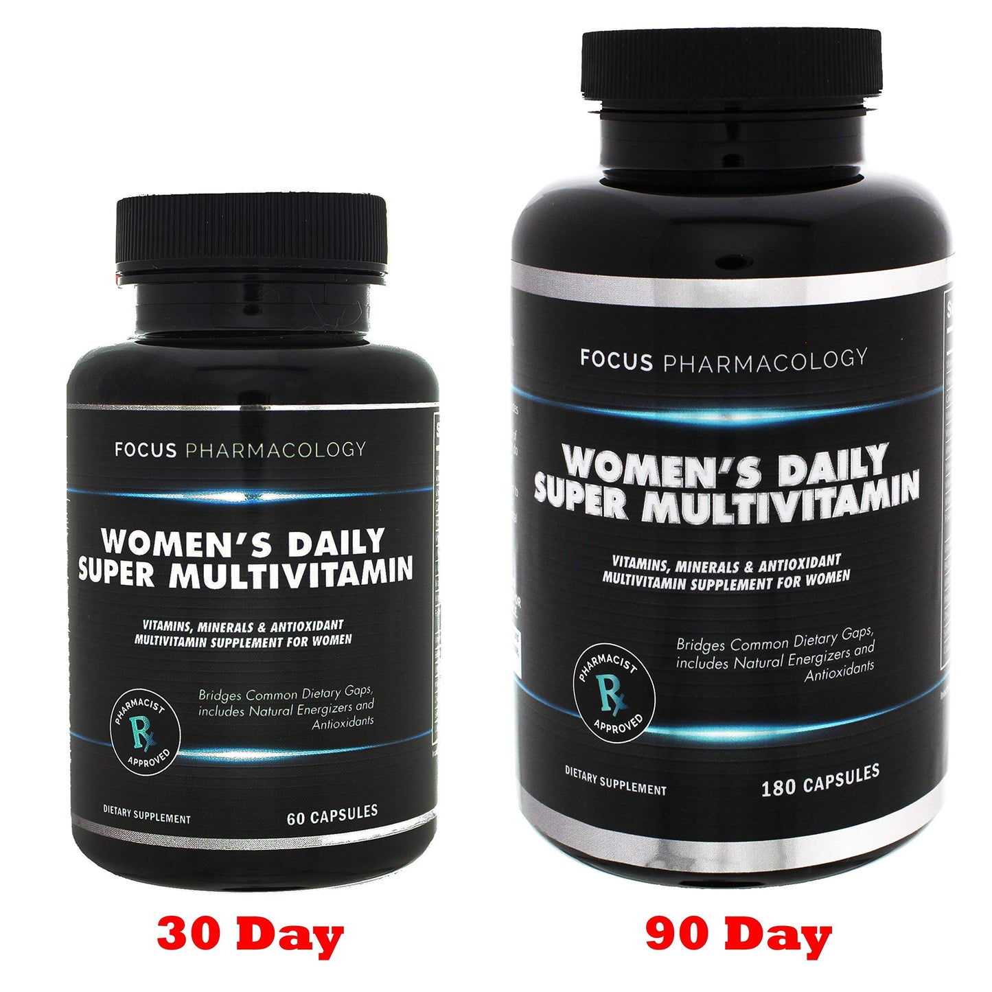 Focus Pharmacology Women's Daily Super Multi-Vitamin for Women 60 Capsules