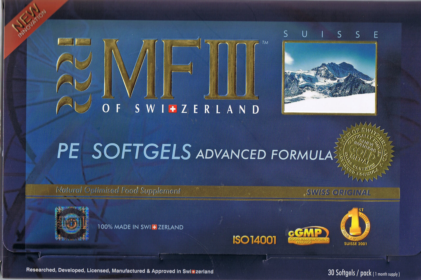 MFIII Original Swiss Placenta Softgel, 30 Count