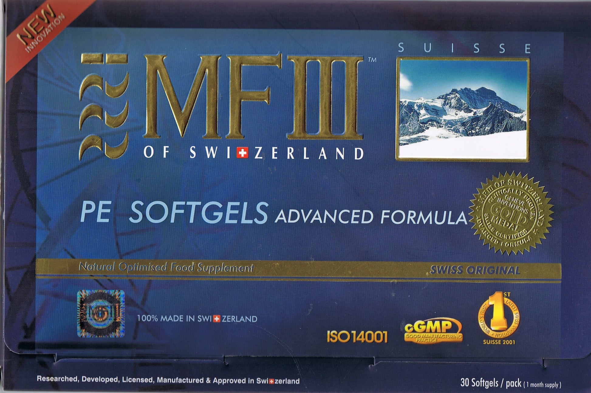 MFIII Original Swiss Placenta Softgel, 30 Count