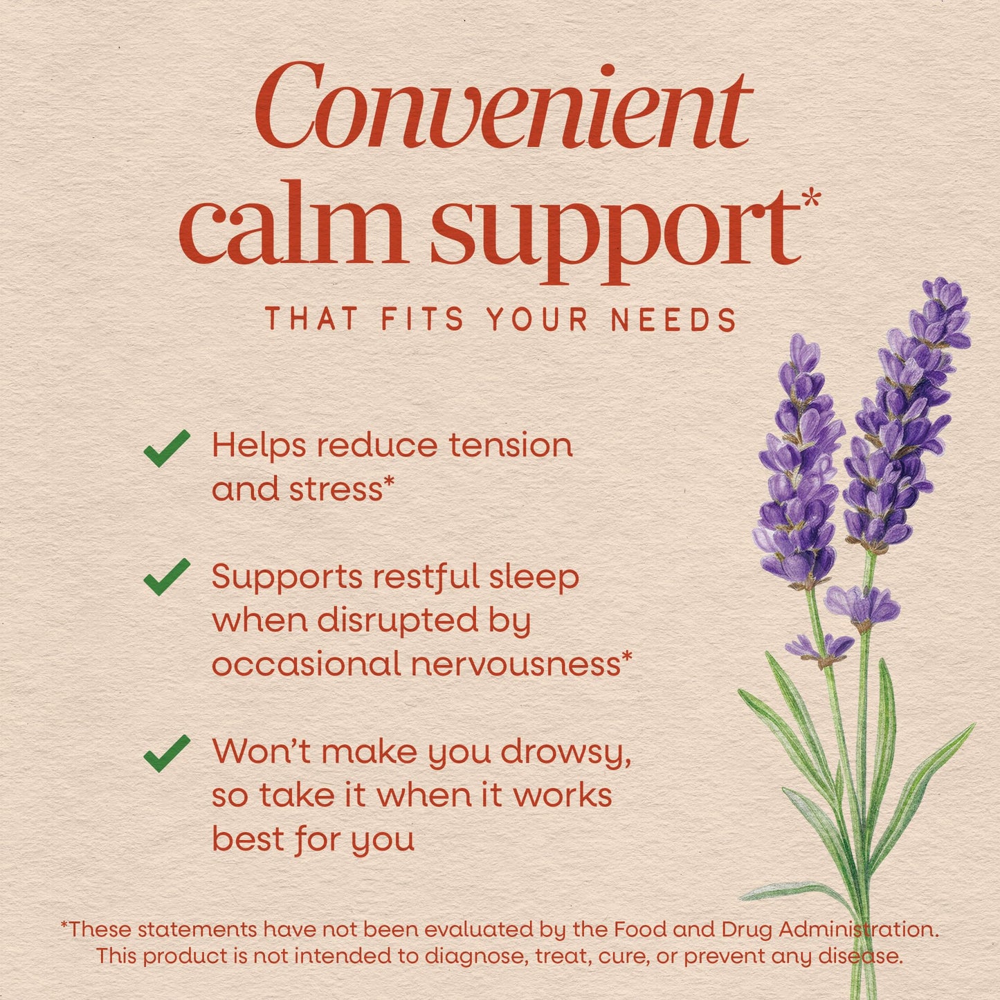 Nature's Way CalmAid Lavender Oil Softgels 30 Count
