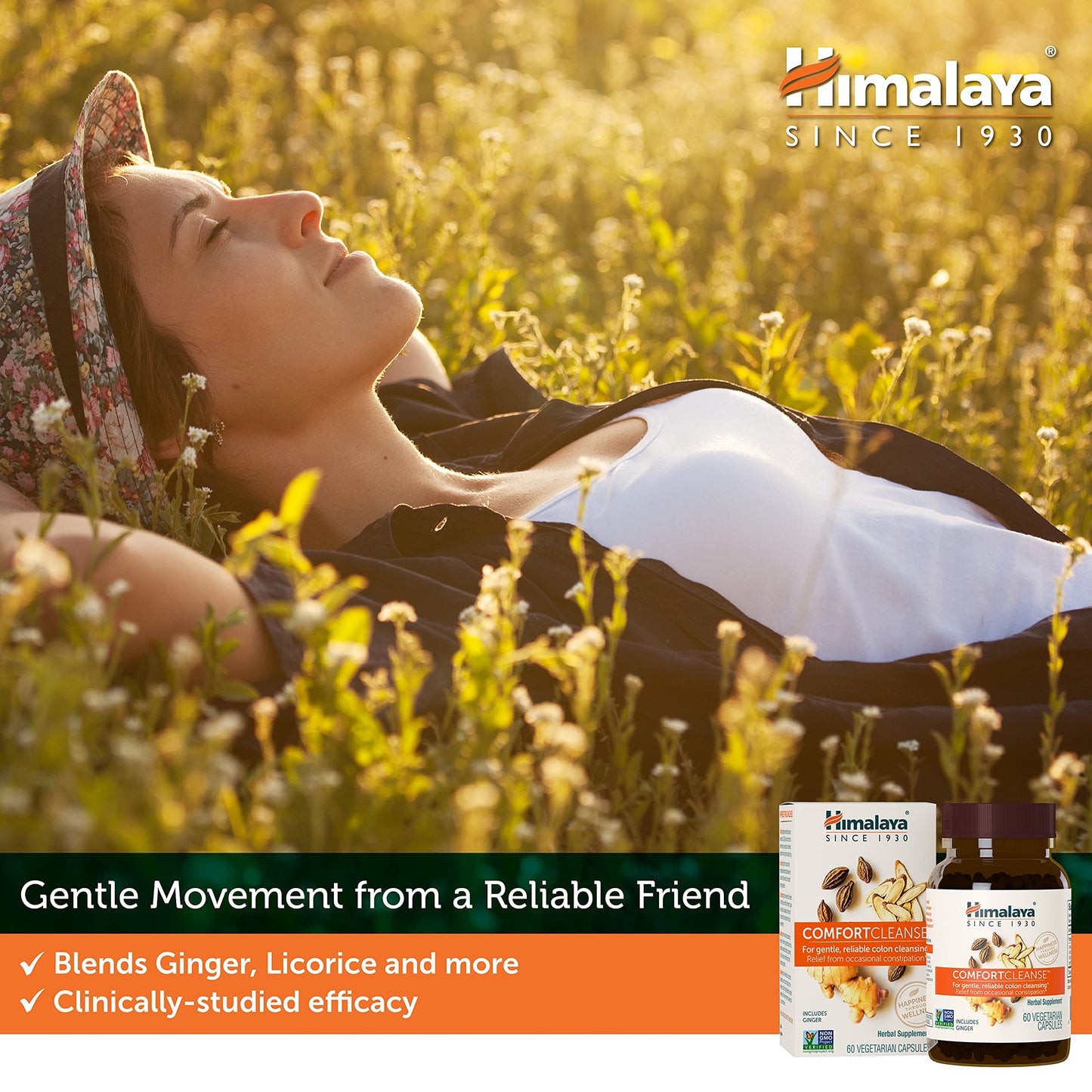 Himalaya ComfortCleanse for Detox and Gentle Colon Cleanse & Occasional Constipation, 60 Capsules