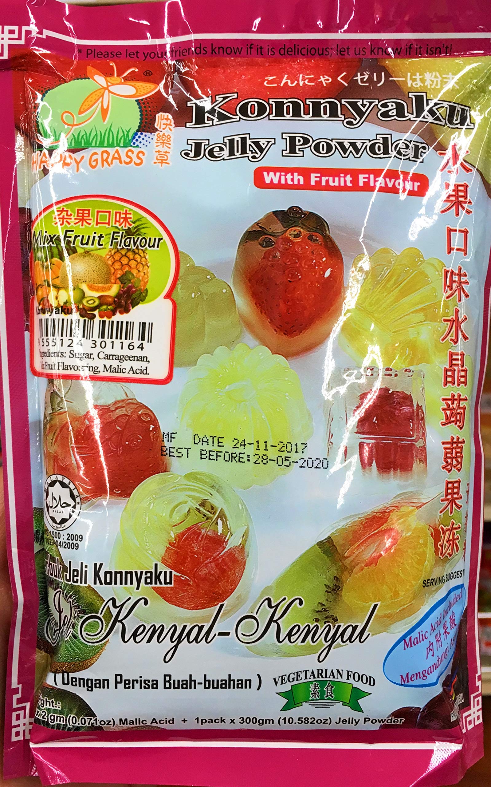 Happy Grass Konnyaku Jelly Powder with Fruit Flavour (Mix Fruit) Powder 10.6527