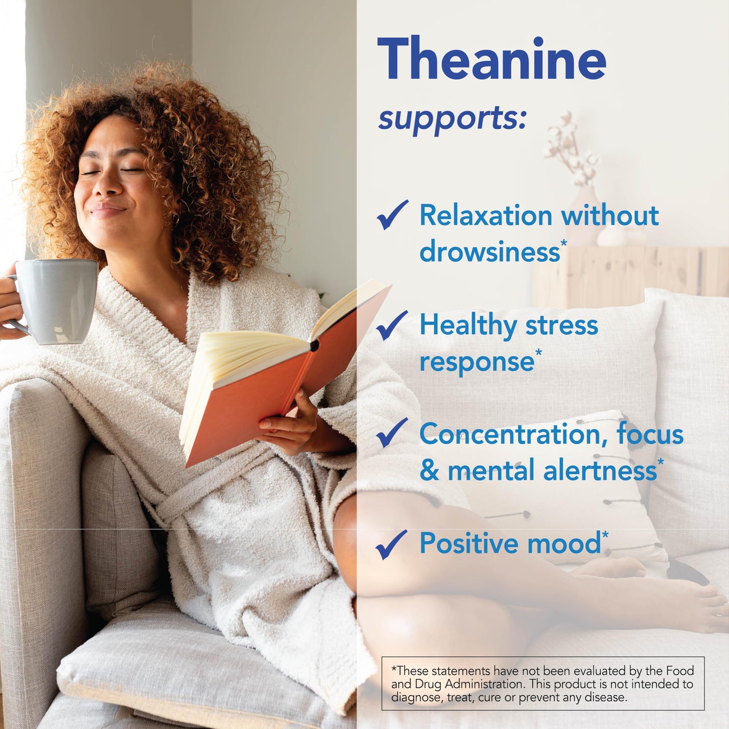 Patient One Theanine 200 mg Capsule, 60 Count