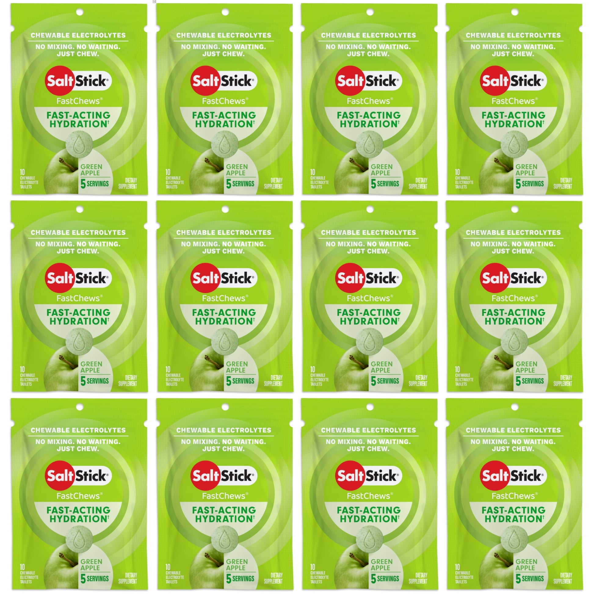 SaltStick Electrolyte FastChews Chewable Tablets 120 Count