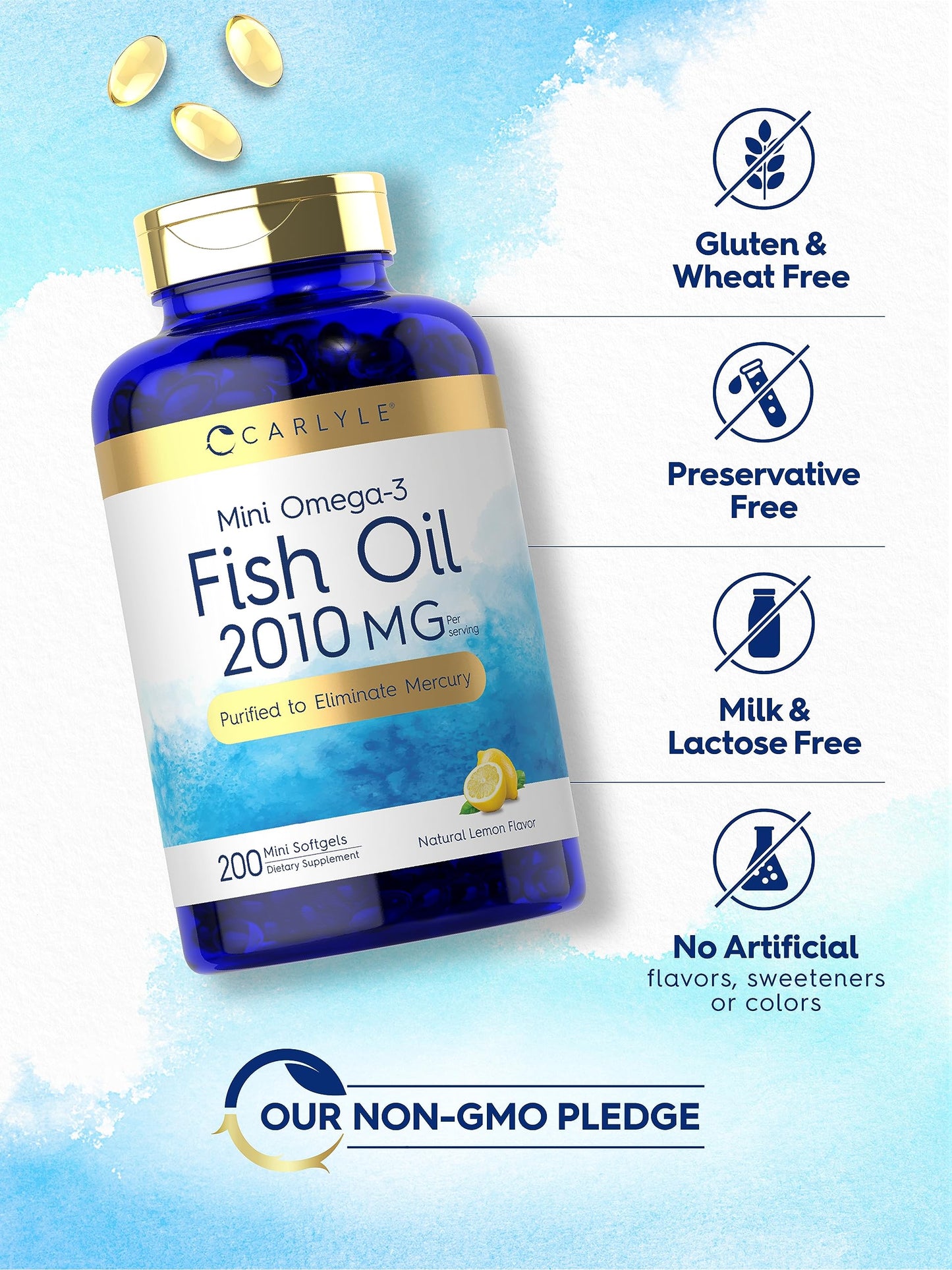 Carlyle Mini Fish Oil 200 Softgels