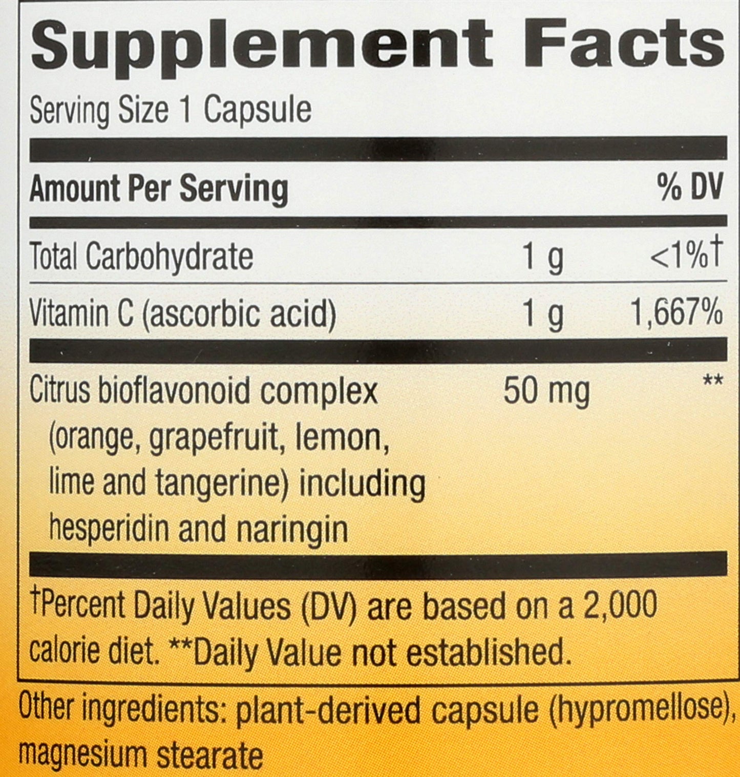 Nature's Way Vitamin C with Bioflavonoids 1000mg Capsules 100