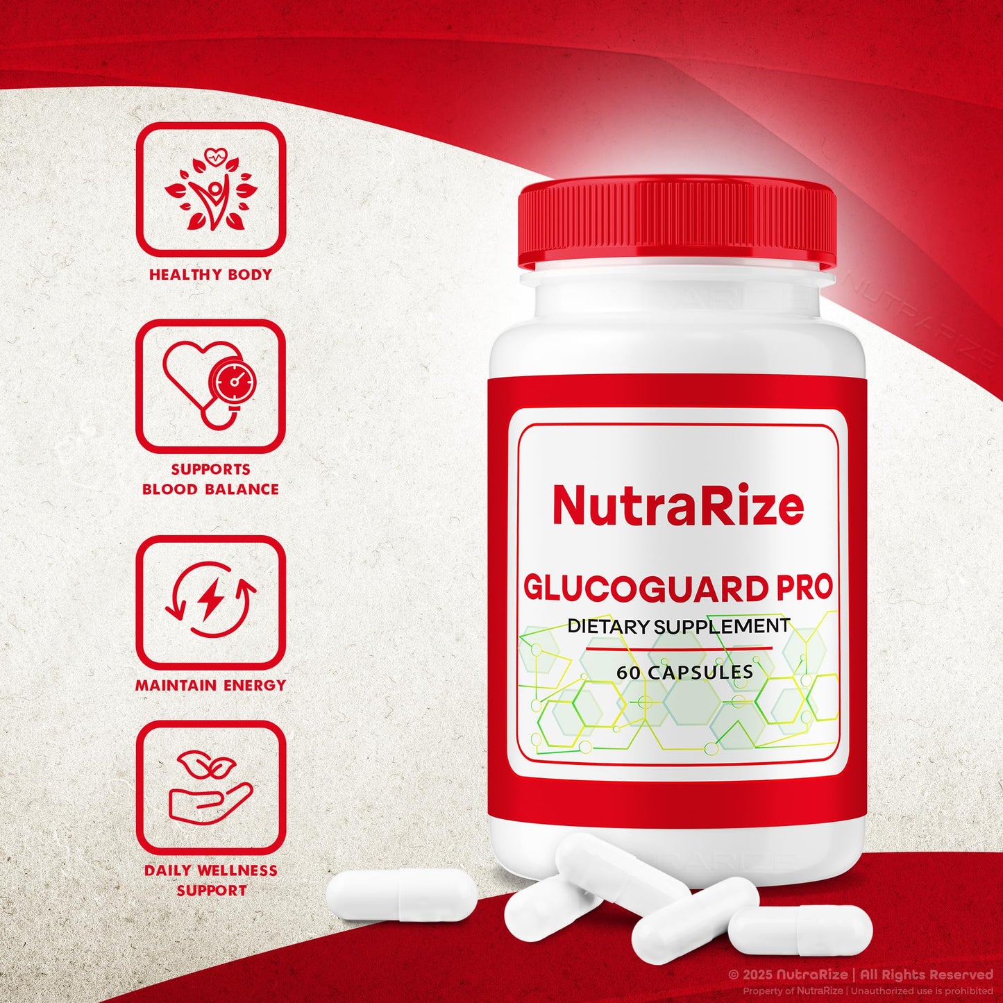 NutraRize Glucoguard Pro Capsules, 60 Capsules