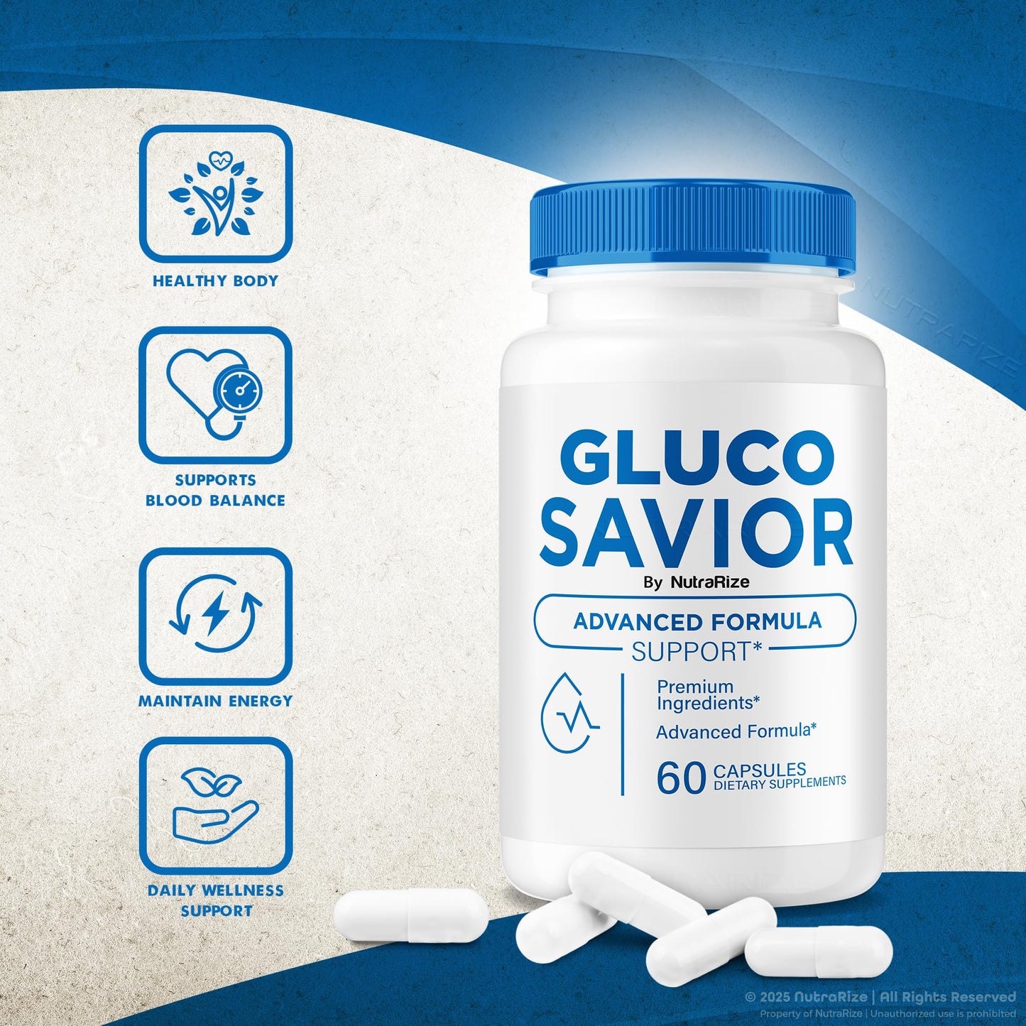 NutraRize Gluco Savior Capsules 120 Capsules