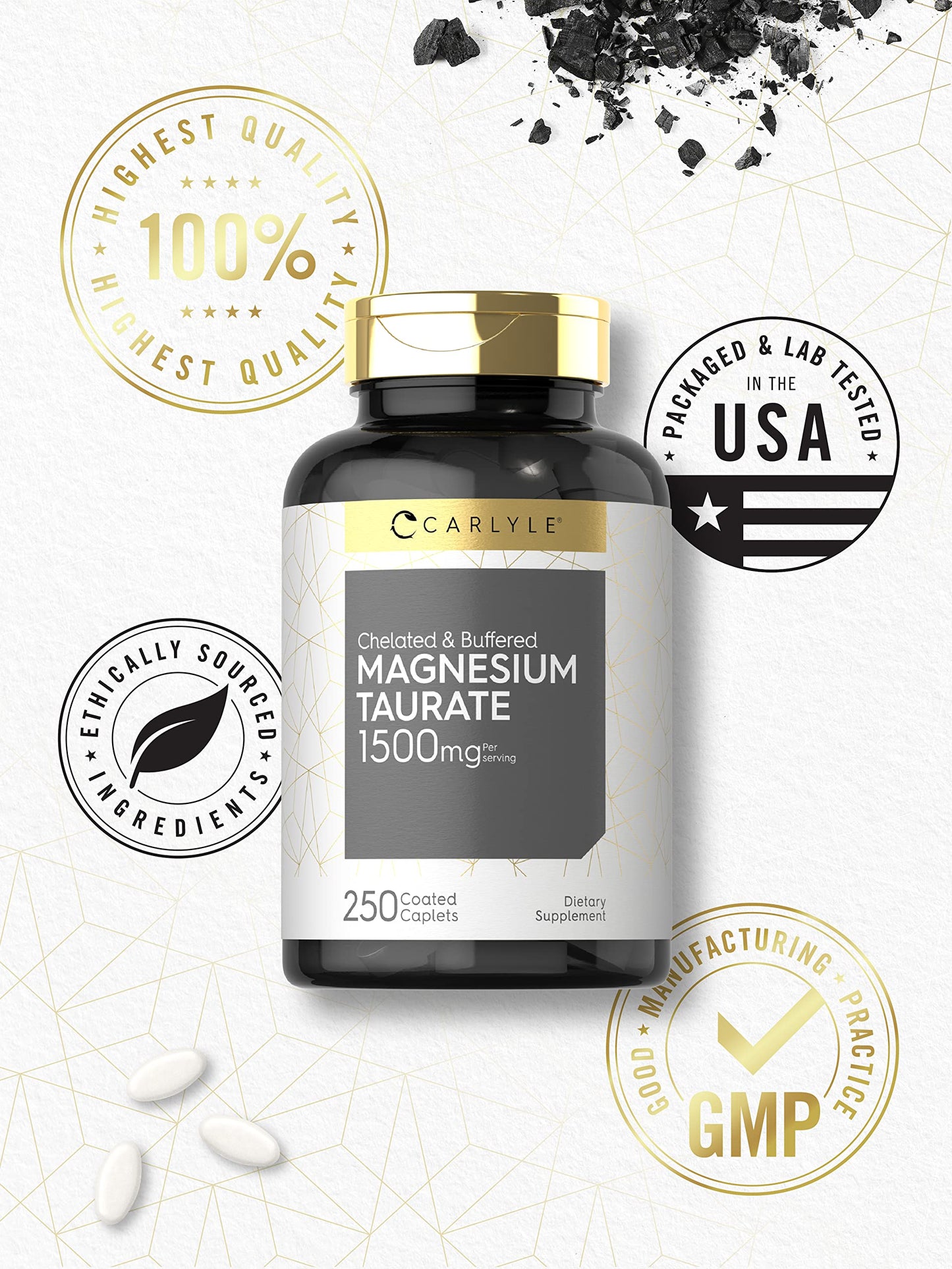 Carlyle Magnesium Taurate 1500mg Caplets 250