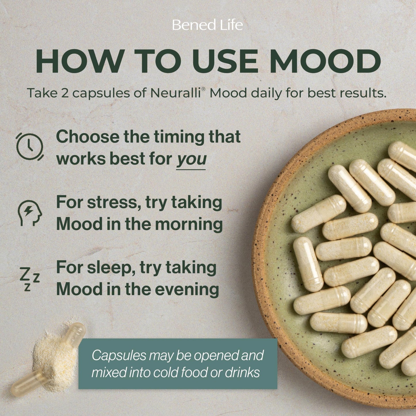 Bened Life Neuralli Mood with PS128 Capsules 120 Count