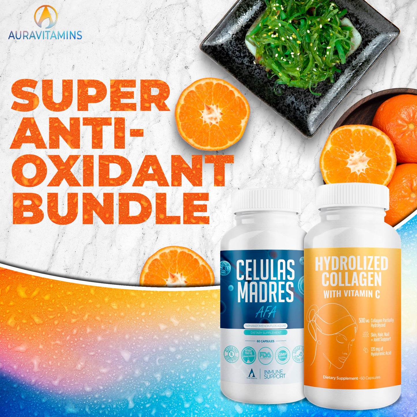 Aura Vitamins Mega Antioxidant Bundle Capsules 120