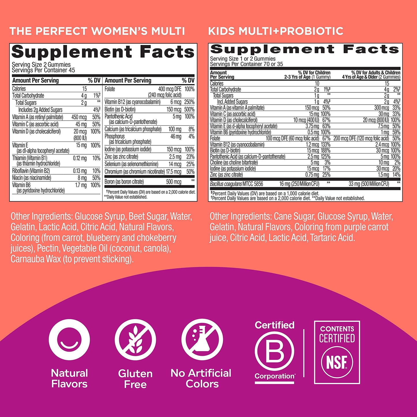 OLLY Daily Health Duo Multivitamin Gummy 1 Pack