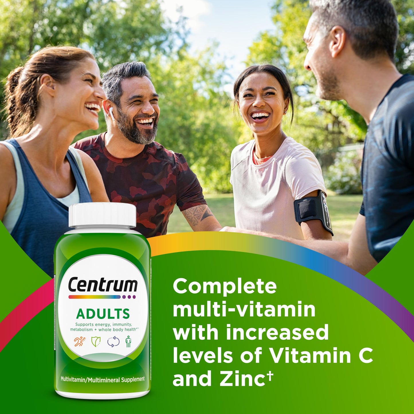Centrum Adult Multivitamin/Multimineral Supplement Tablets, 200 Count